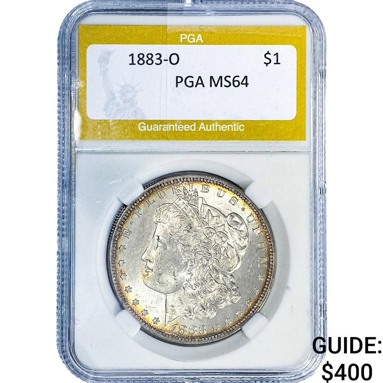 1883-O Morgan Silver Dollar PGA MS64: 1883-O Morgan Silver Dollar PGA MS64
