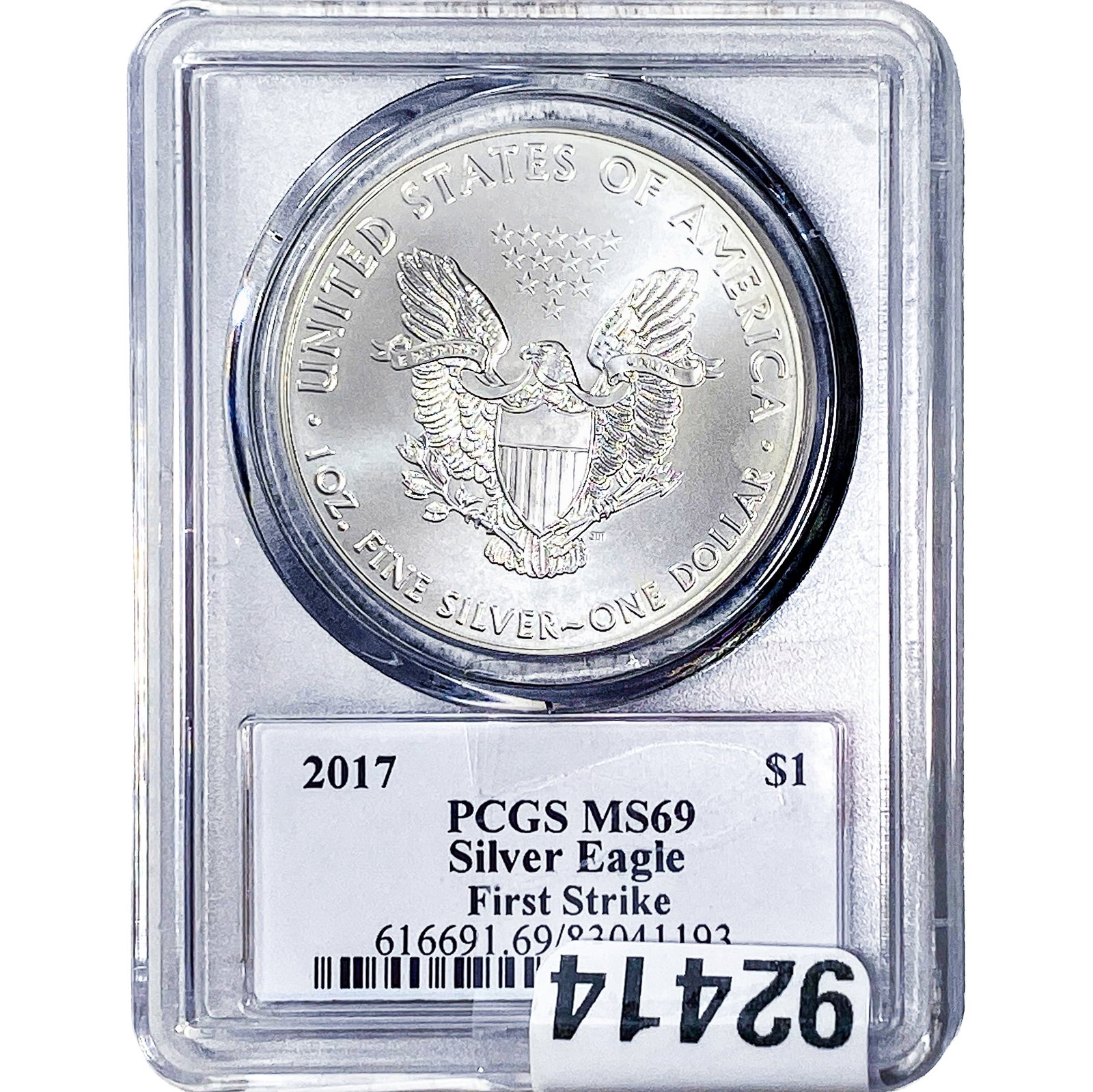 2017 Silver Eagle PCGS MS69 Trump (1 of 2)