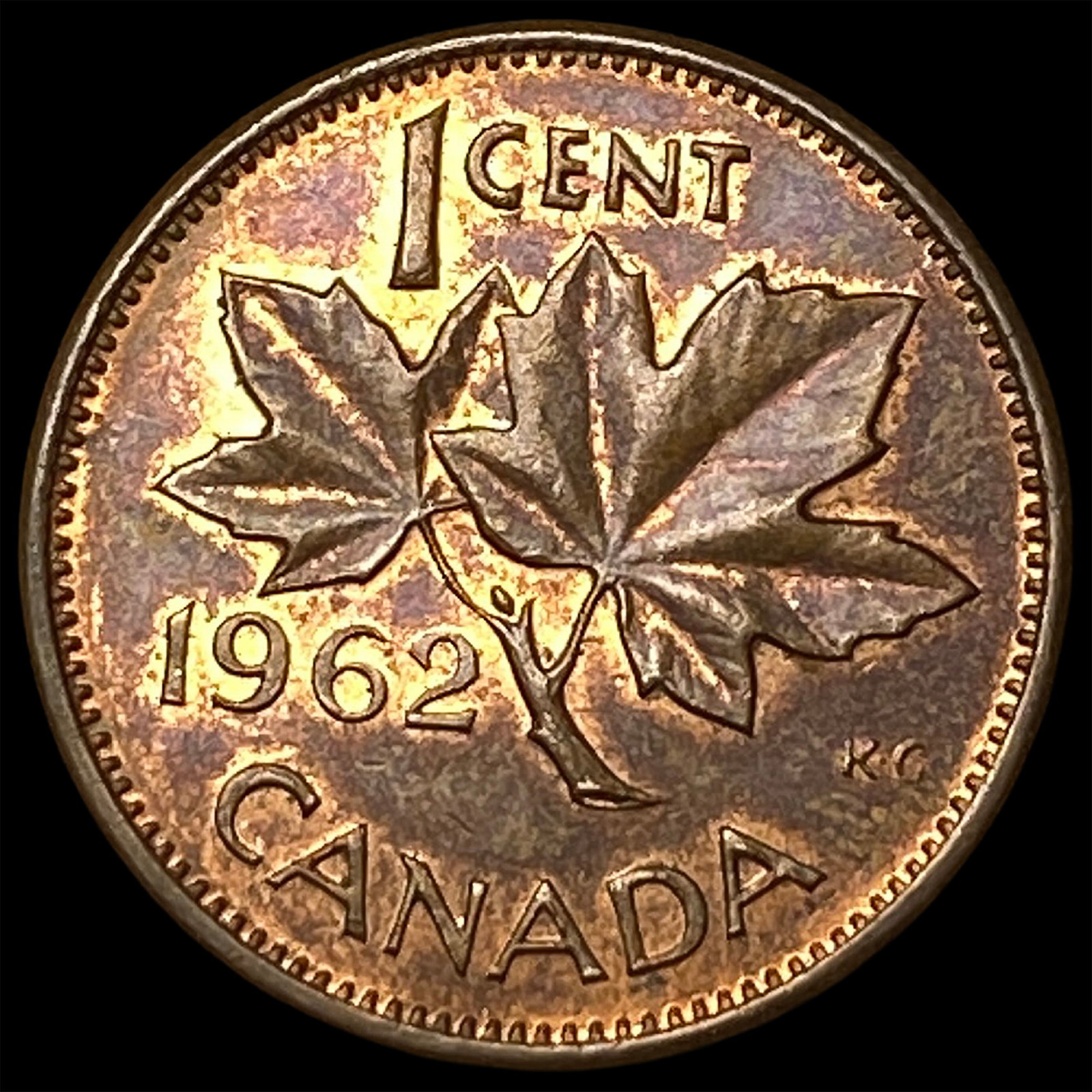 1962 Canada Bronze 1 Cent - 2