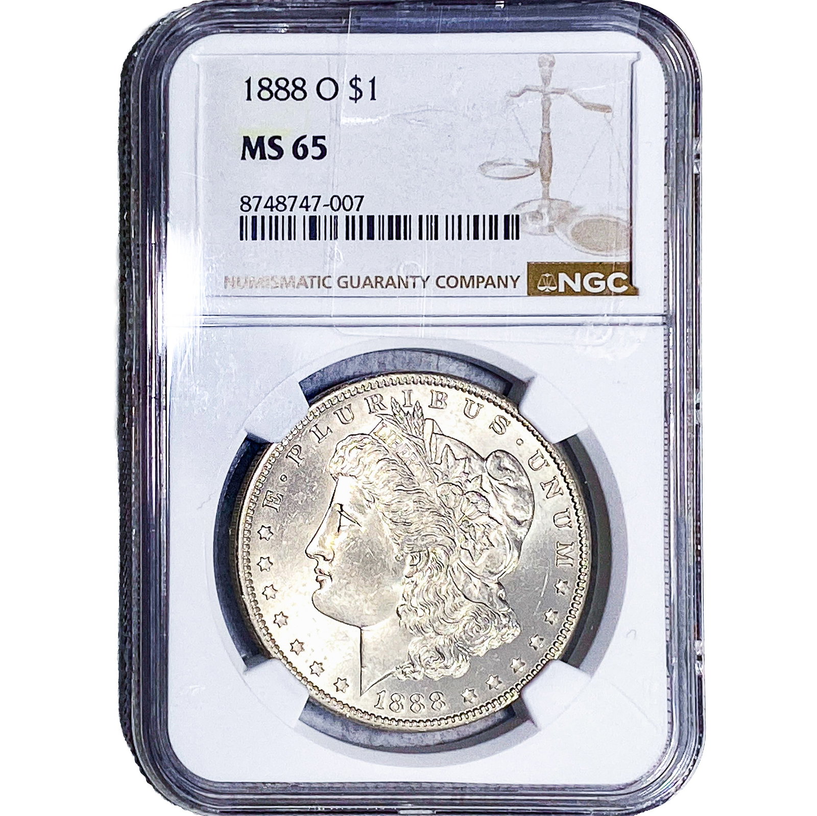 1888-O Morgan Silver Dollar NGC MS65 (1 of 2)