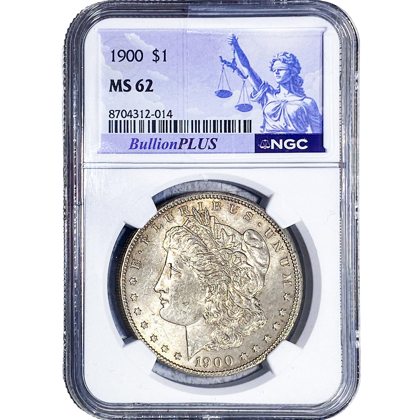 1900 Morgan Silver Dollar NGC MS62: 1900 Morgan Silver Dollar NGC MS62