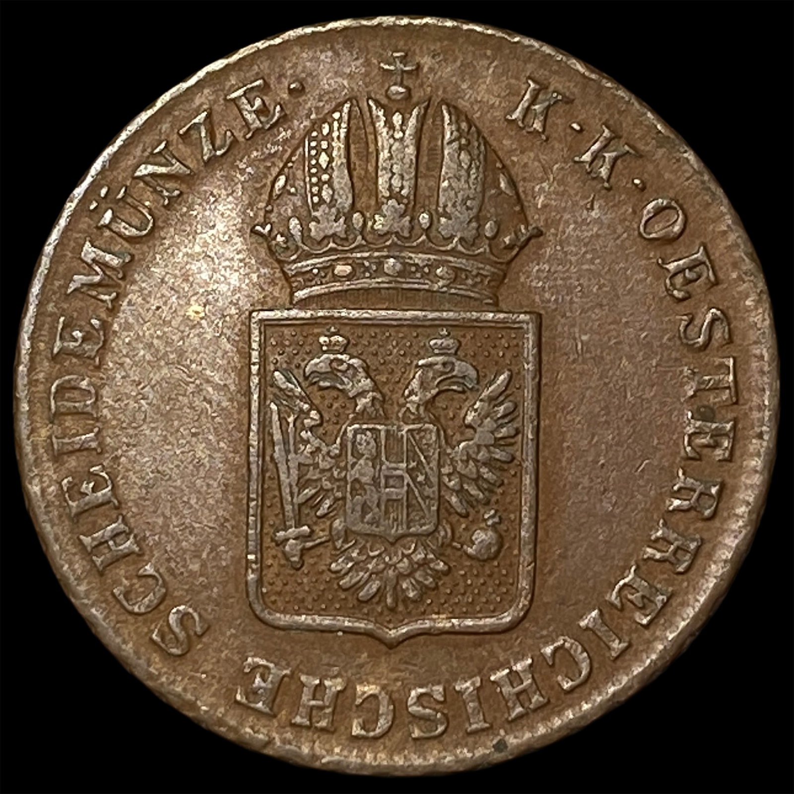 1816 Austria Copper 1 Kreuzer (1 of 2)