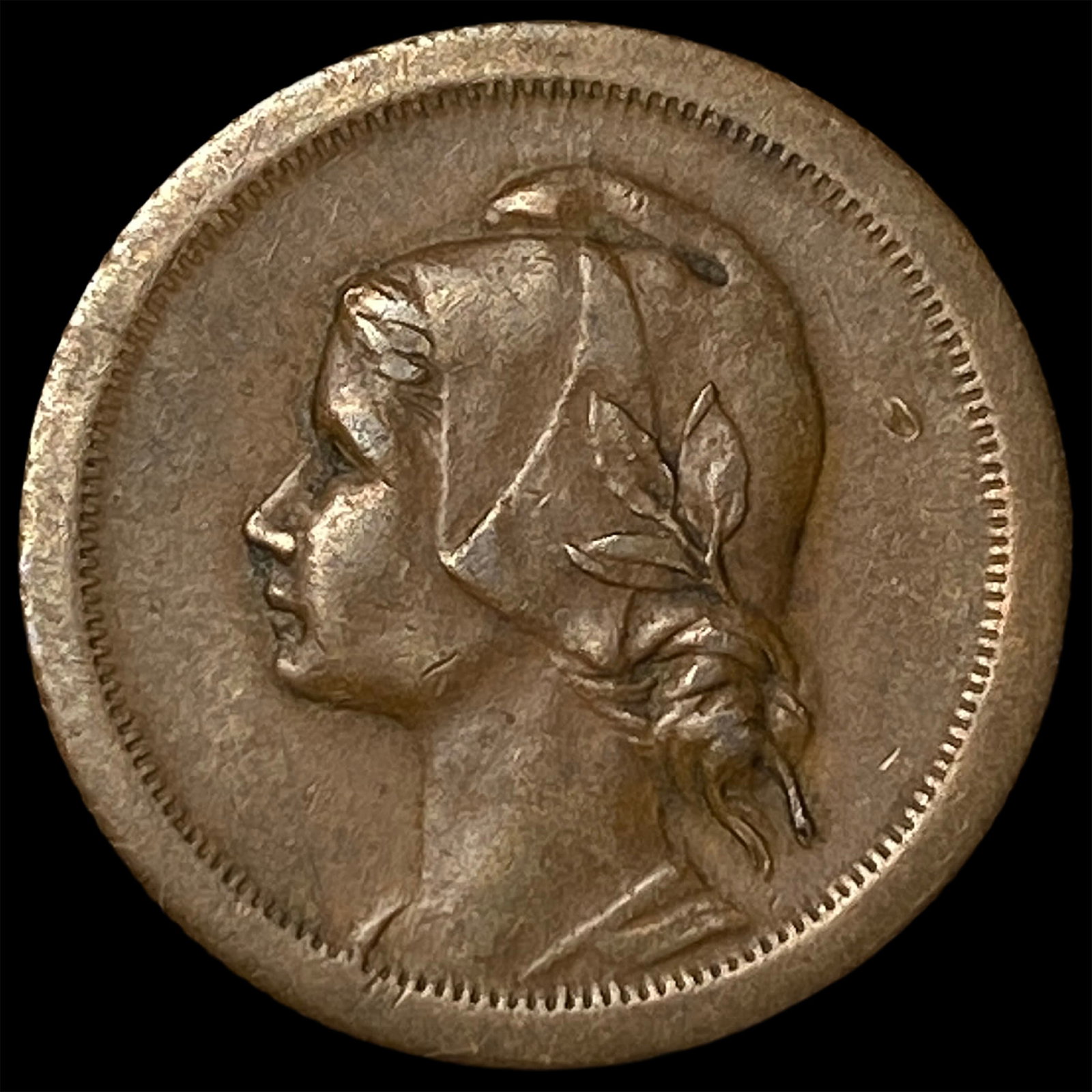 1925 Portugal Bronze 10 Centavos (1 of 2)