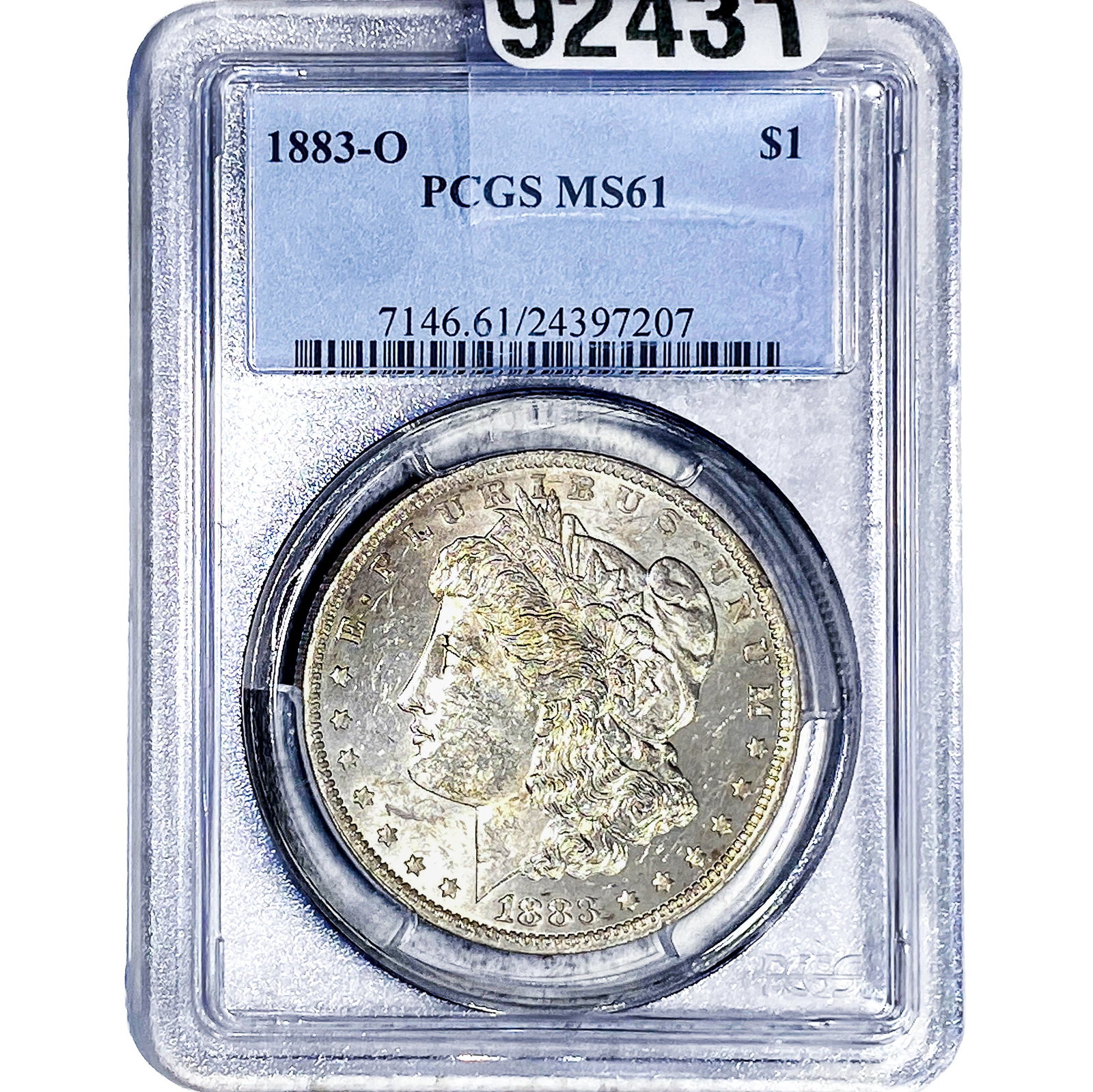 1883-O Morgan Silver Dollar PCGS MS61: 1883-O Morgan Silver Dollar PCGS MS61