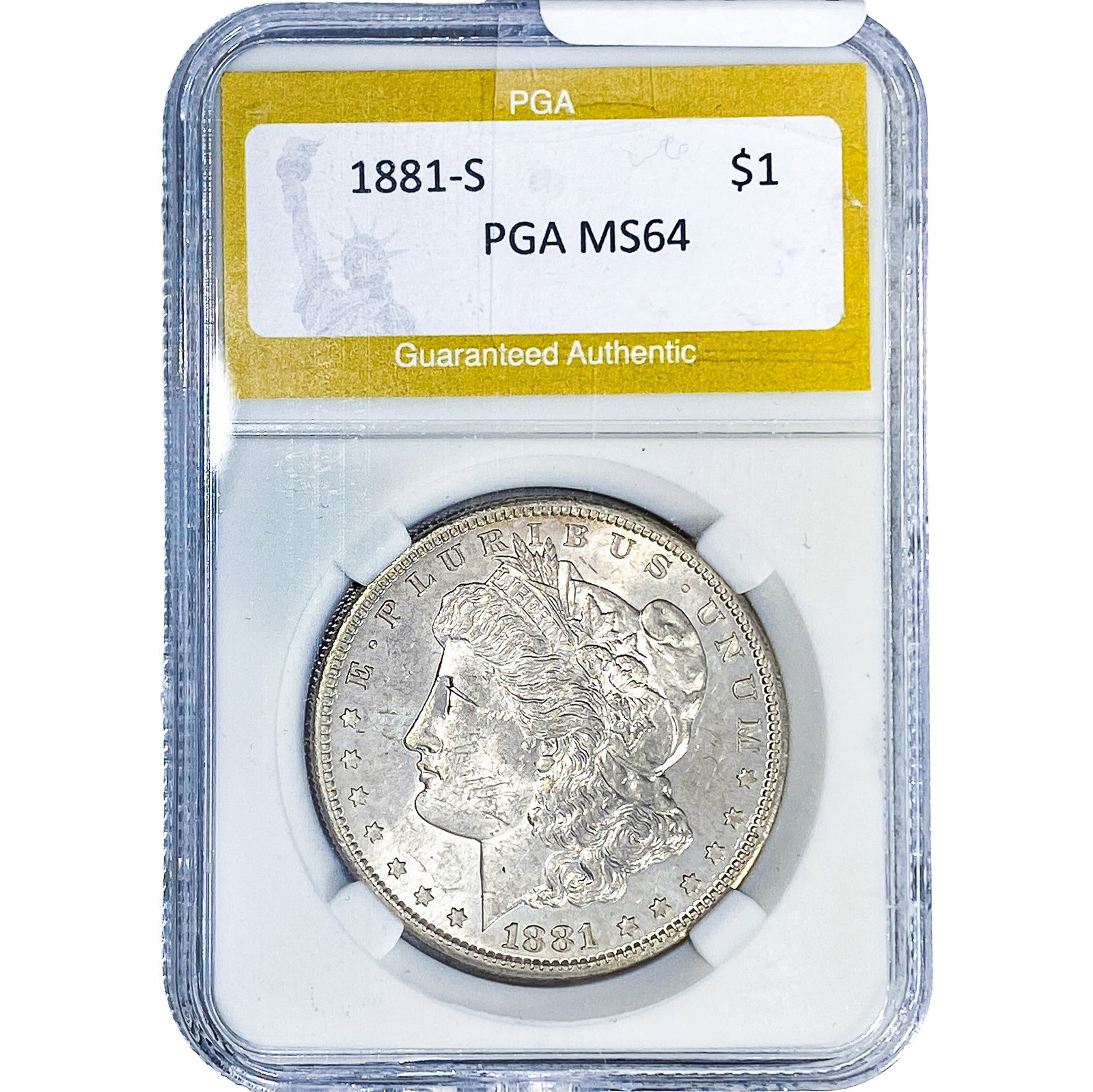 1881-S Morgan Silver Dollar PGA MS64 (1 of 2)