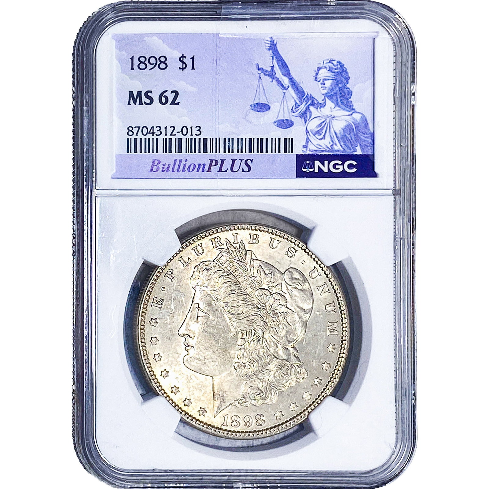 1898 Morgan Silver Dollar NGC MS62 (1 of 2)