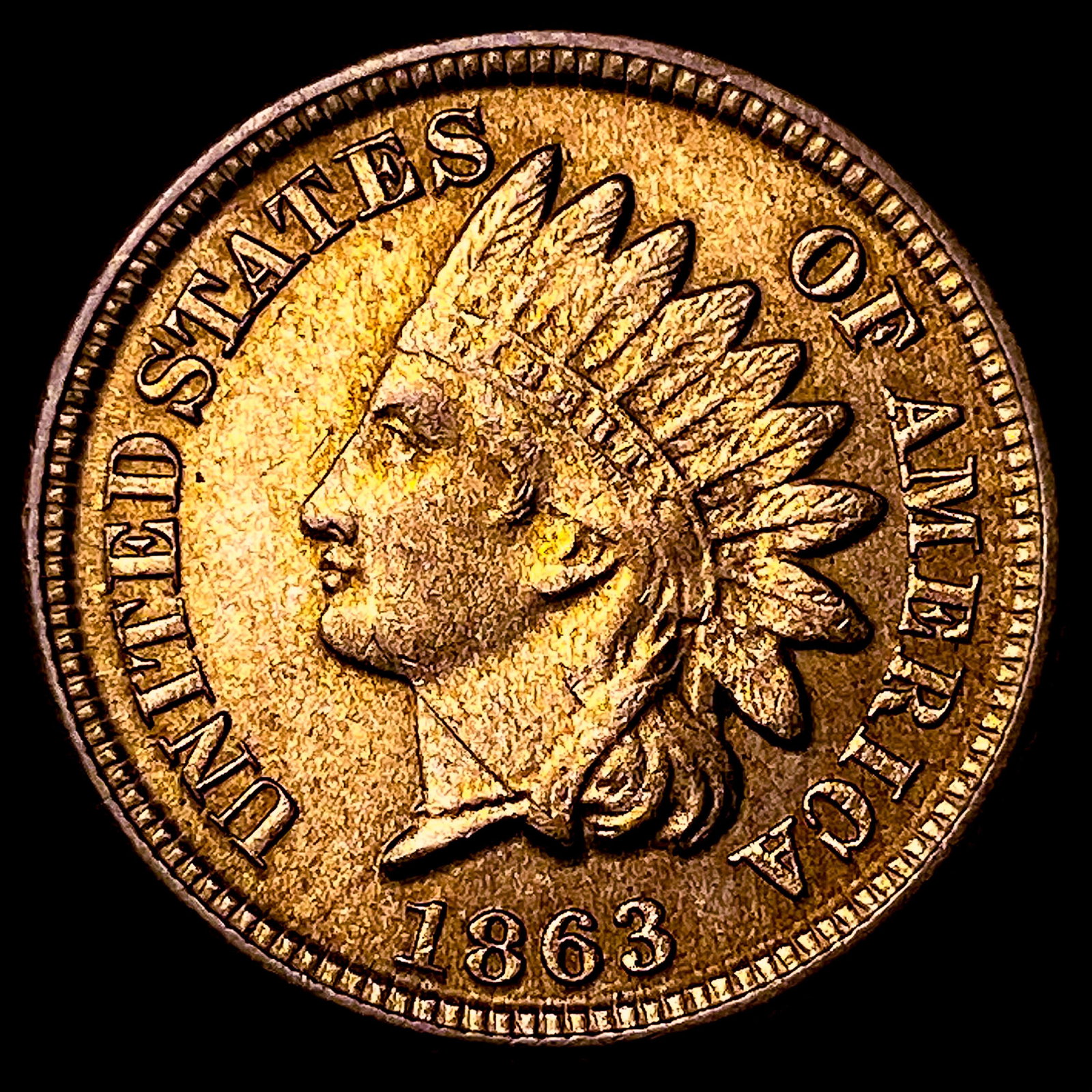 1863 Indian Head Cent UNCIRCULATED (1 of 2)