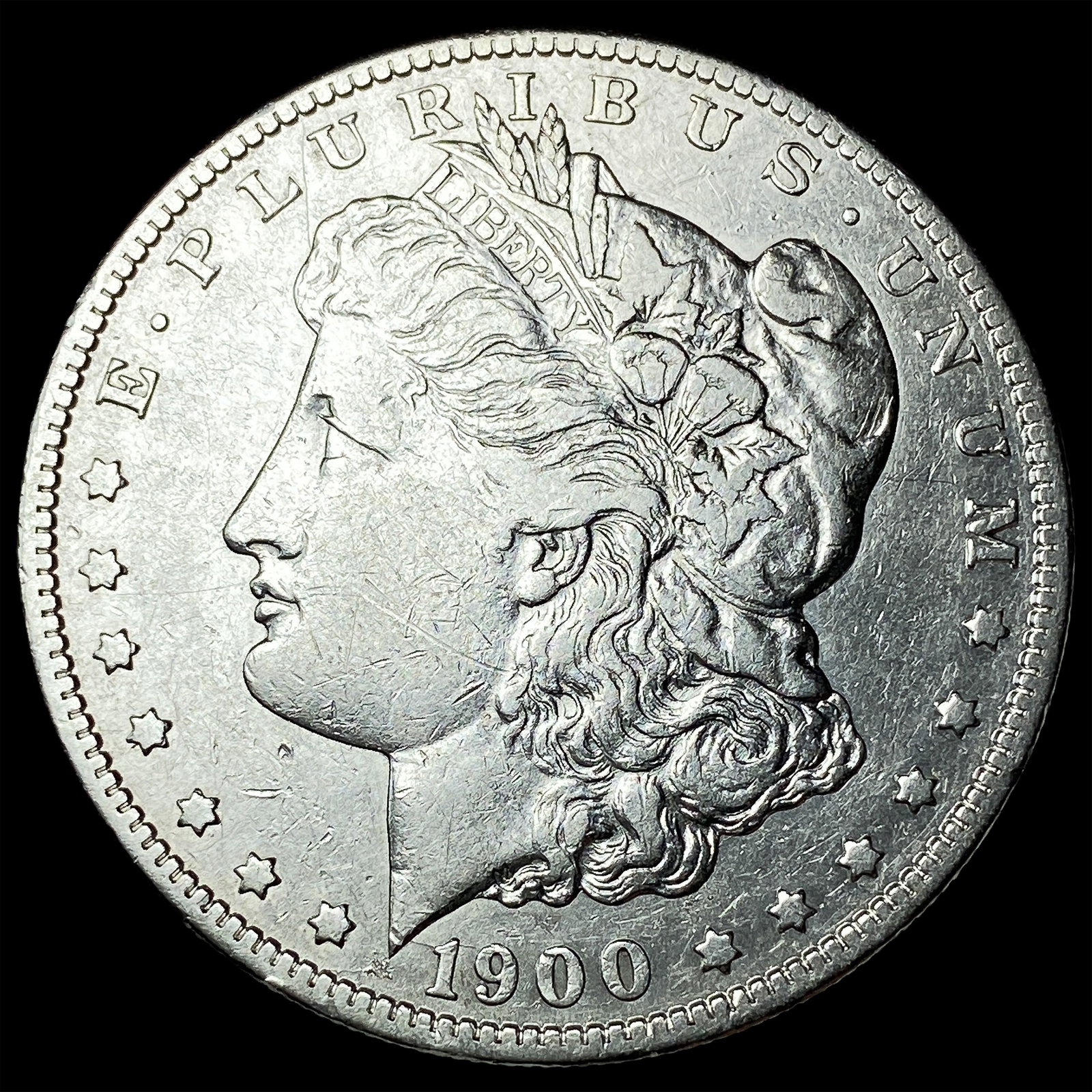 1900-S Silver Morgan Dollar NEARLY UNCIRCULATED: 1900-S Silver Morgan Dollar NEARLY UNCIRCULATED