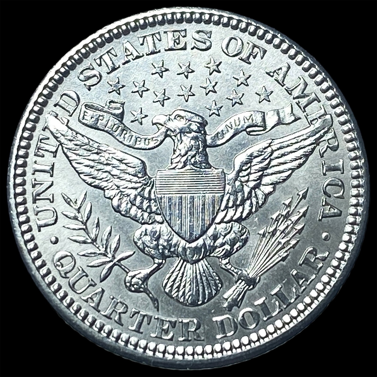 1902 Silver Barber Quarter Dollar UNCIRCULATED - 2