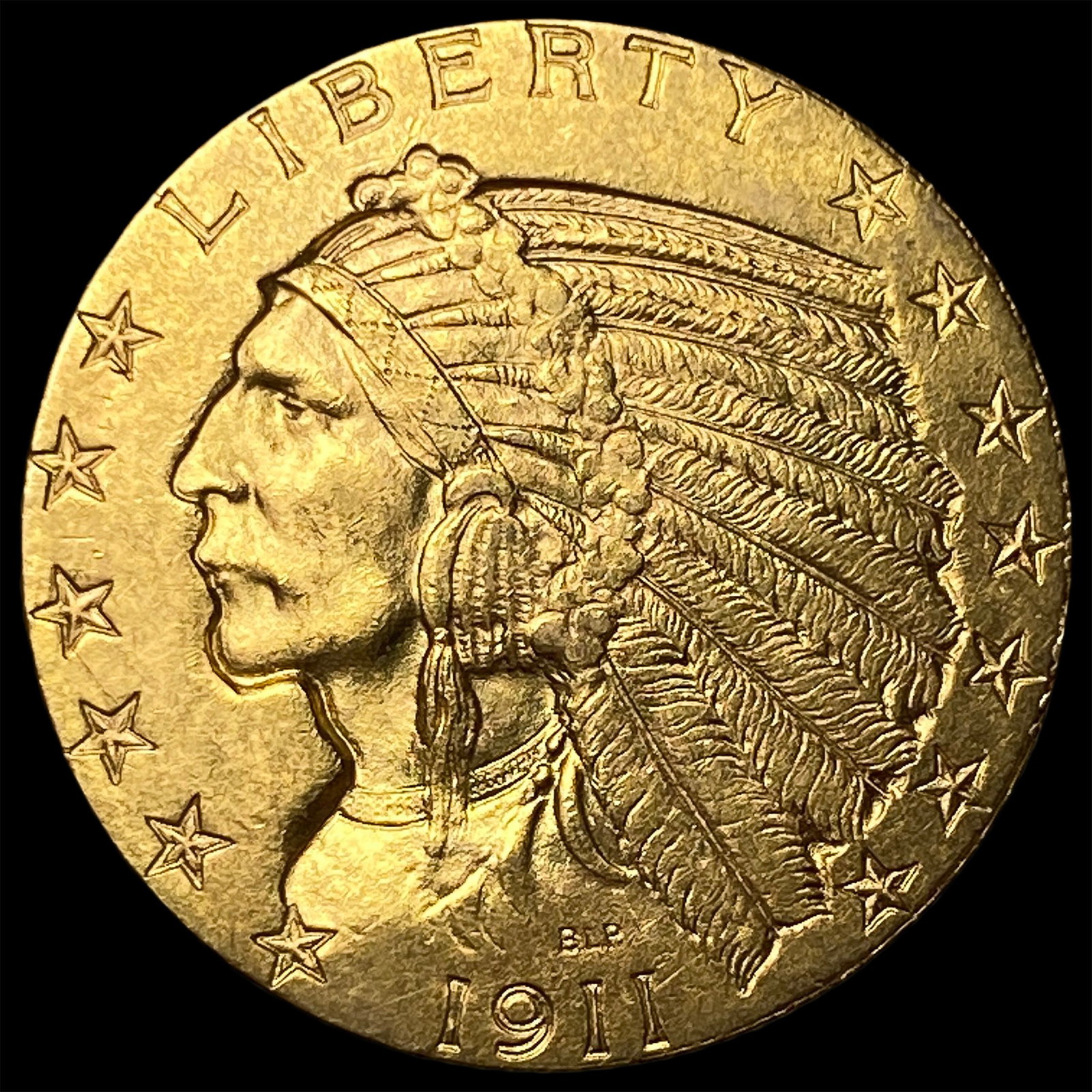 1911 Gold $5 Indian Head Half Eagle UNCIRCULATED: 1911 Gold $5 Indian Head Half Eagle UNCIRCULATED