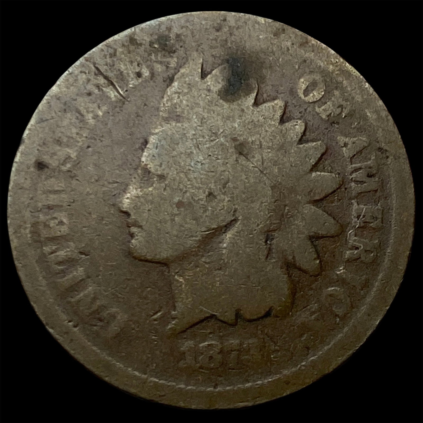 1873 Indian Head Cent NICELY CIRCULATED (1 of 2)