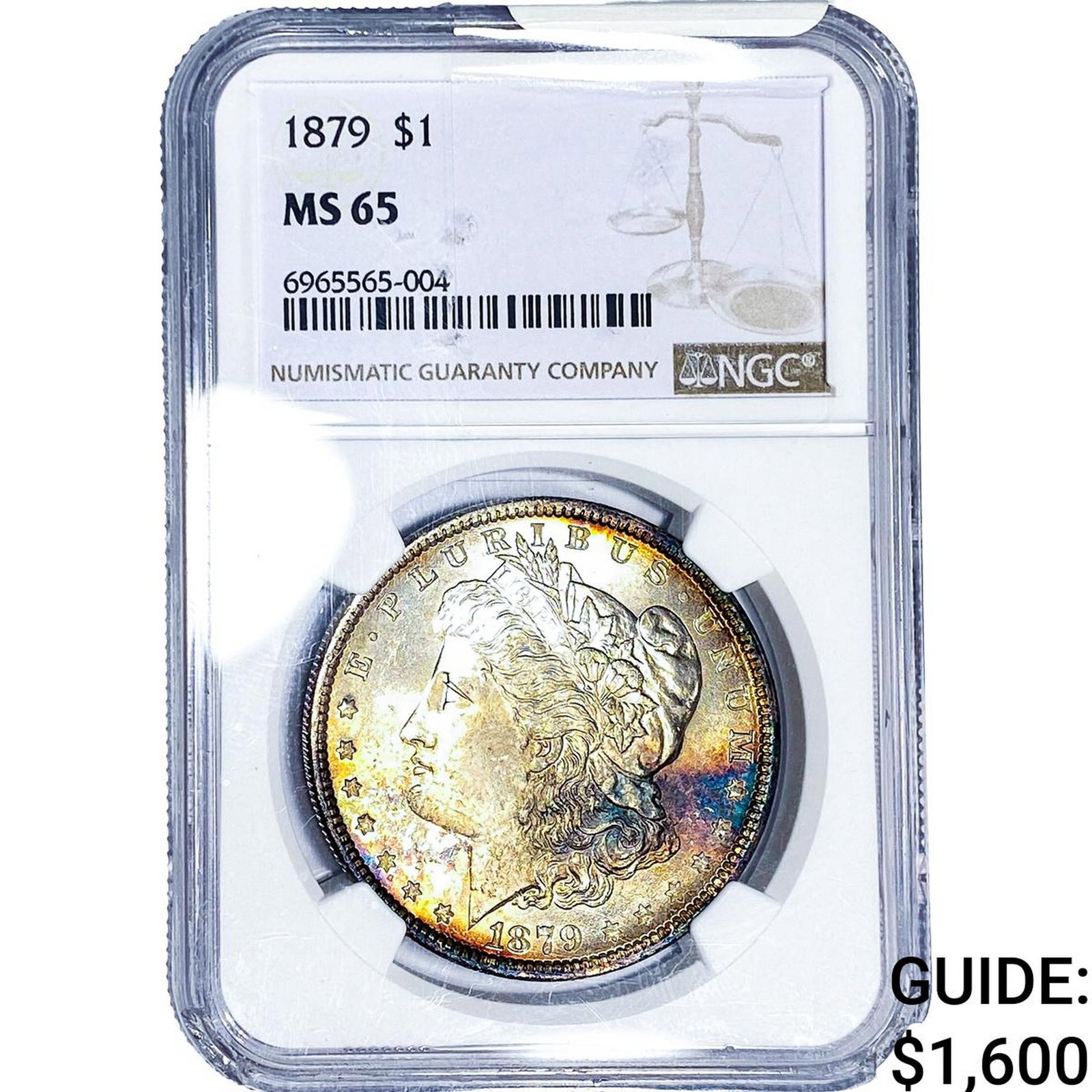 1879 Morgan Silver Dollar NGC MS65: 1879 Morgan Silver Dollar NGC MS65