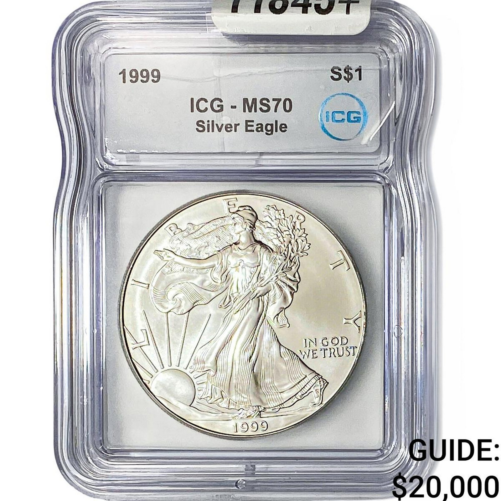1999 Silver Eagle ICG MS70: 1999 Silver Eagle ICG MS70