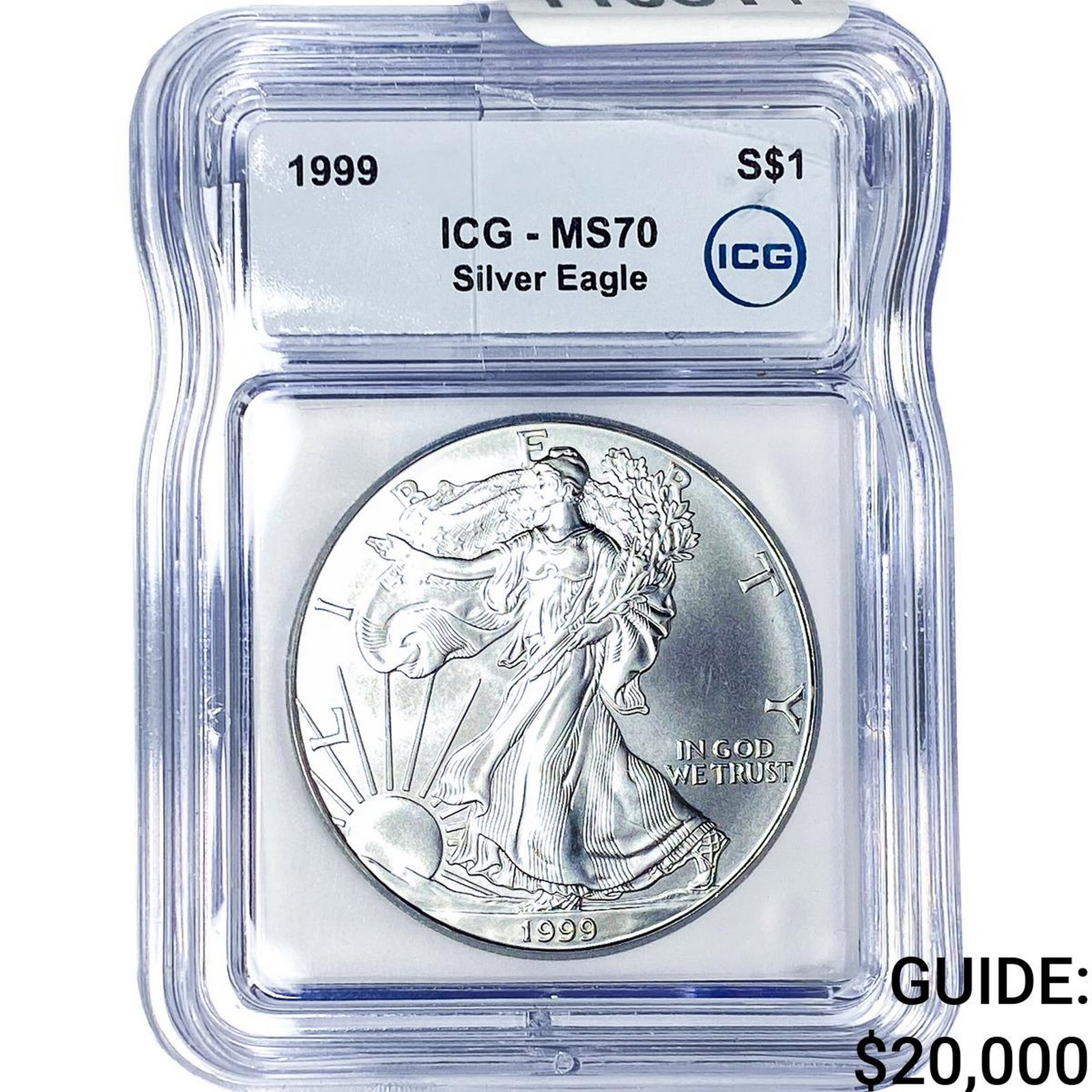 1999 Silver Eagle ICG MS70
