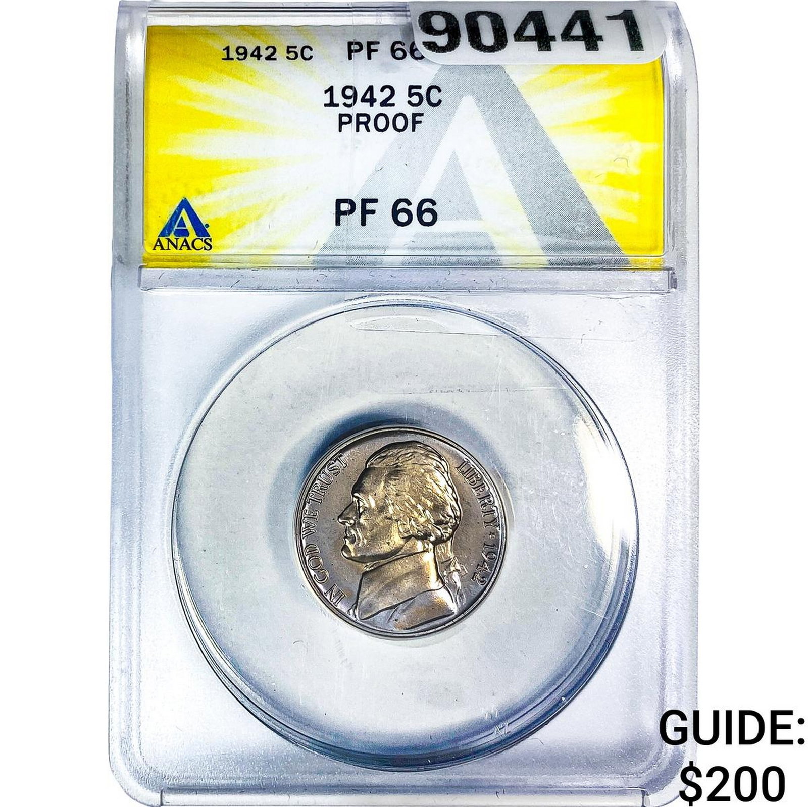 1942 Jefferson Nickel ANACS PF66 (1 of 2)