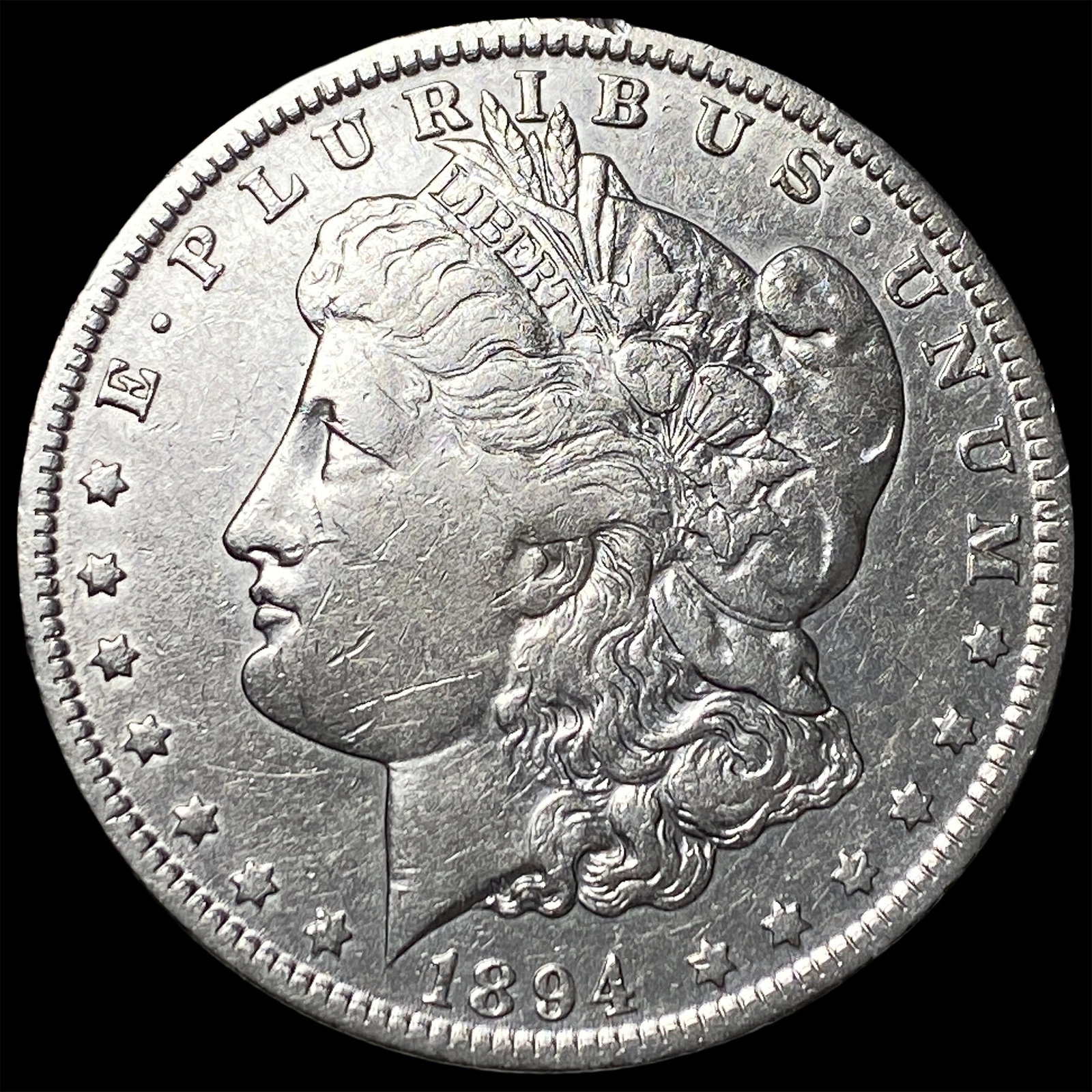 1894-O Silver Morgan Dollar NEARLY UNCIRCULATED: 1894-O Silver Morgan Dollar NEARLY UNCIRCULATED