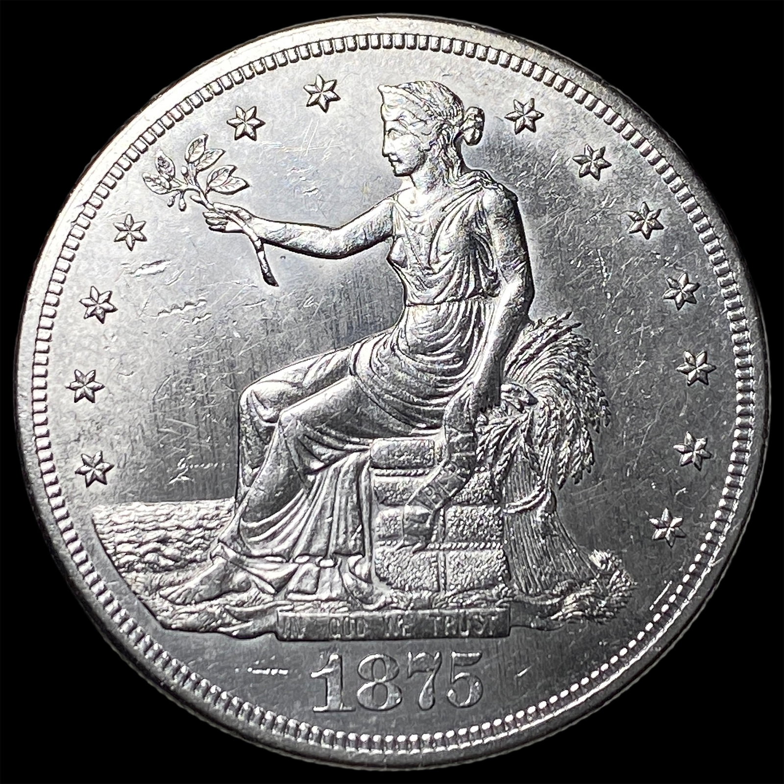 1875-S Silver Trade Dollar UNCIRCULATED (1 of 2)