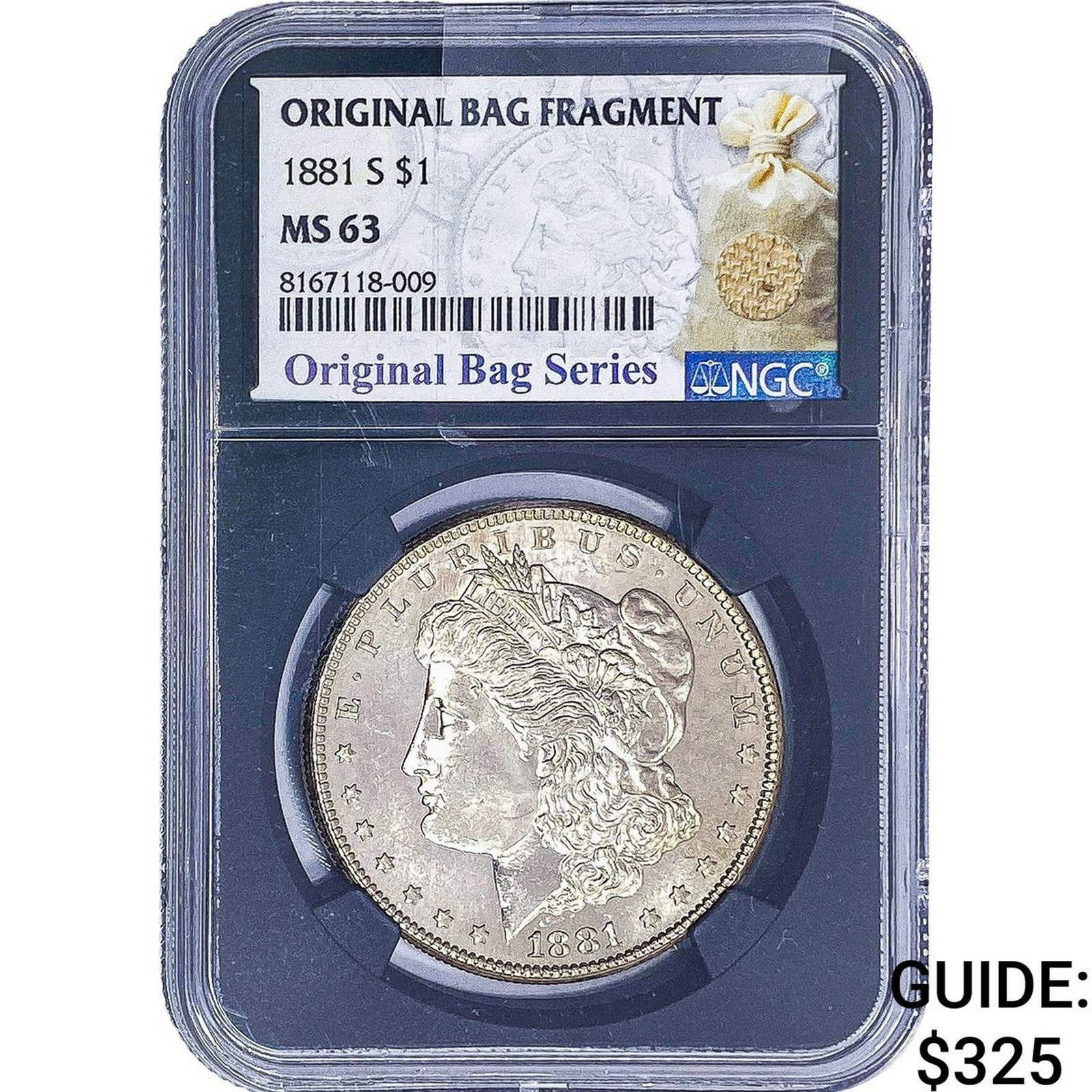 1881-S Morgan Silver Dollar NGC MS63 PL: 1881-S Morgan Silver Dollar NGC MS63 PL