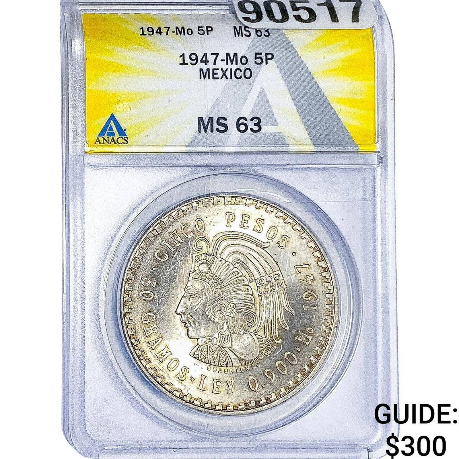 1947-Mo 5P Mexico ANACS MS63 (1 of 2)