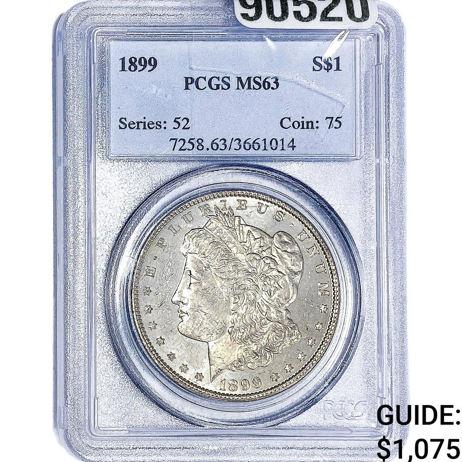 1899 Morgan Silver Dollar PCGS MS63 (1 of 2)