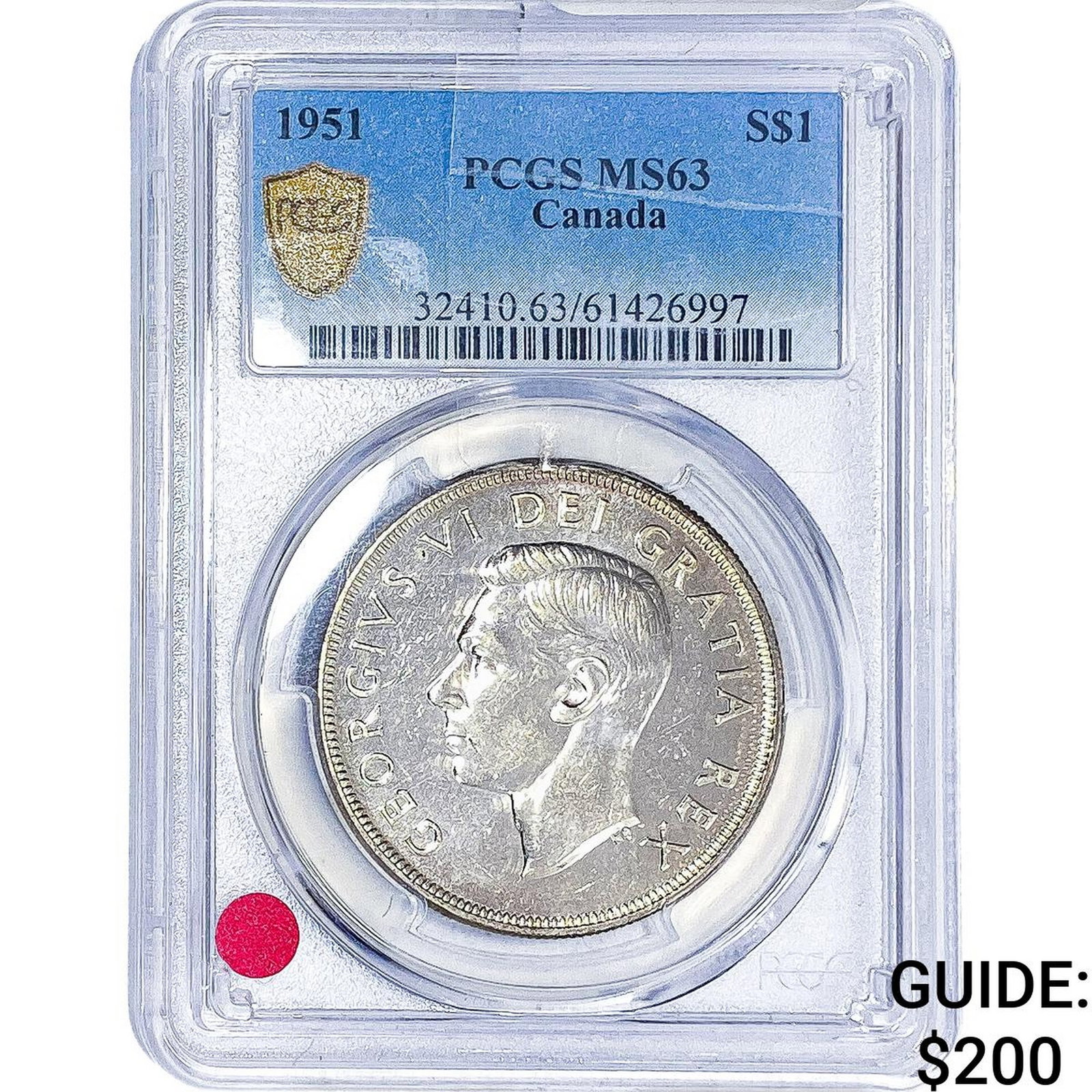 1951 Sliver $1 Canada PCGS MS63 (1 of 2)
