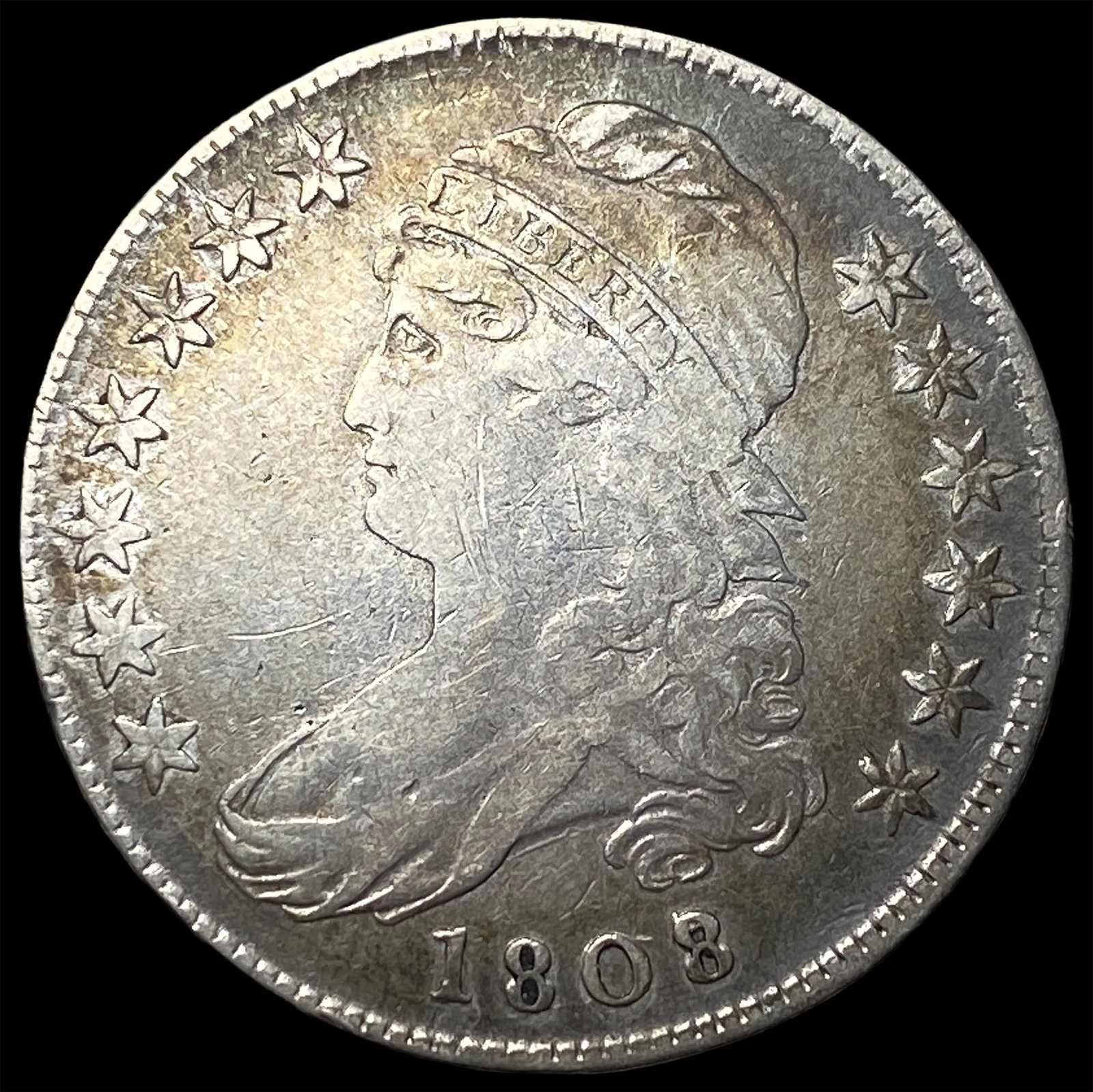 1808 Capped Bust Half Dollar LIGHTLY CIRCULATED (1 of 2)
