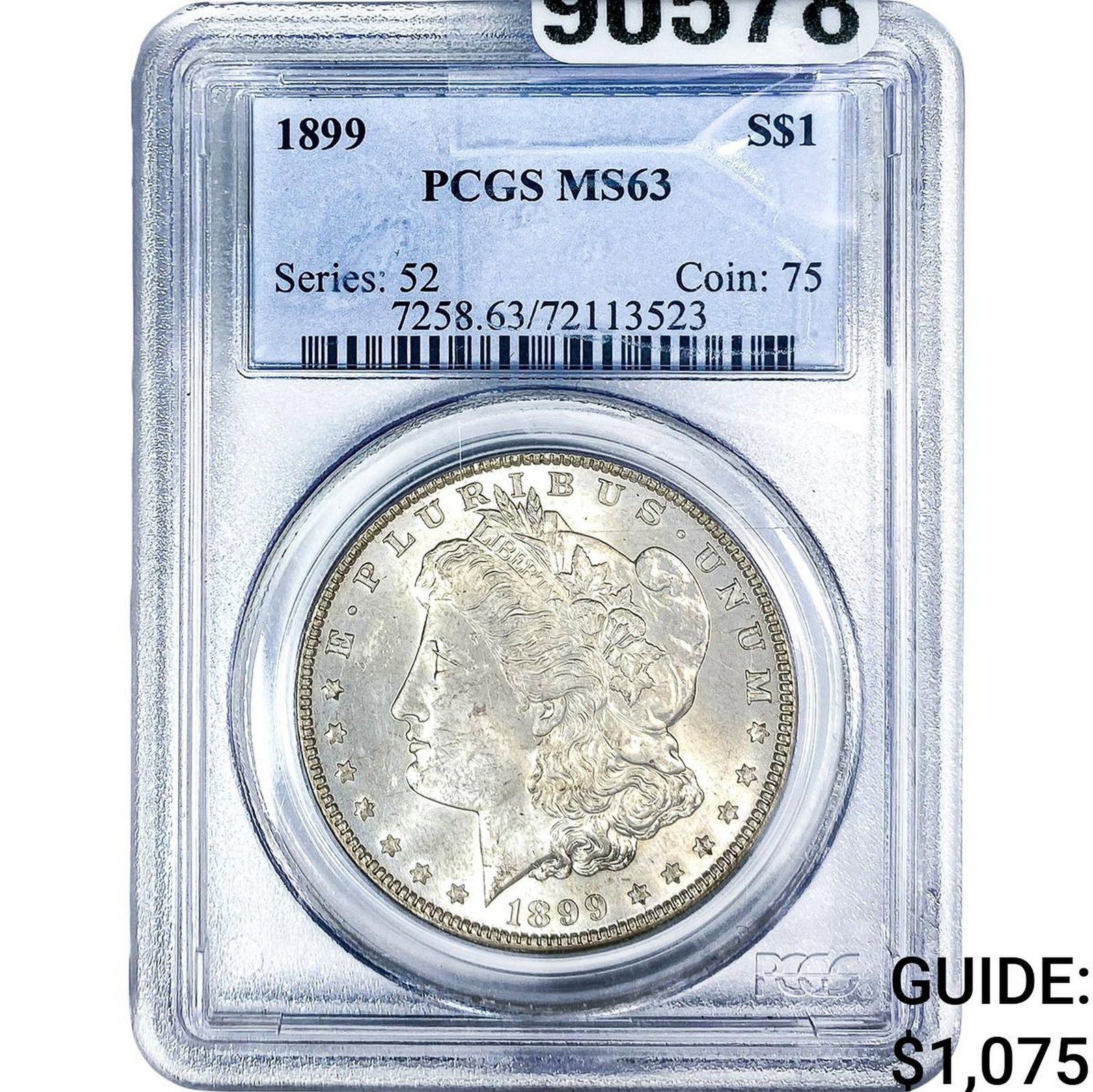 1899 Morgan Silver Dollar PCGS MS63 (1 of 2)