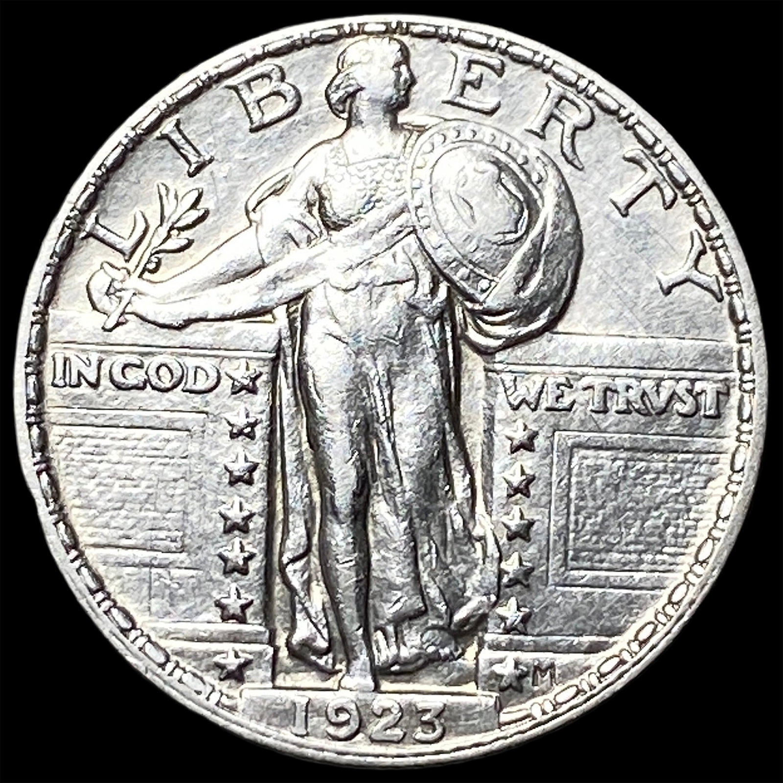 1923 Standing Liberty Silver Quarter CLOSELY UNCIRCULATED: 1923 Standing Liberty Silver Quarter CLOSELY UNCIRCULATED