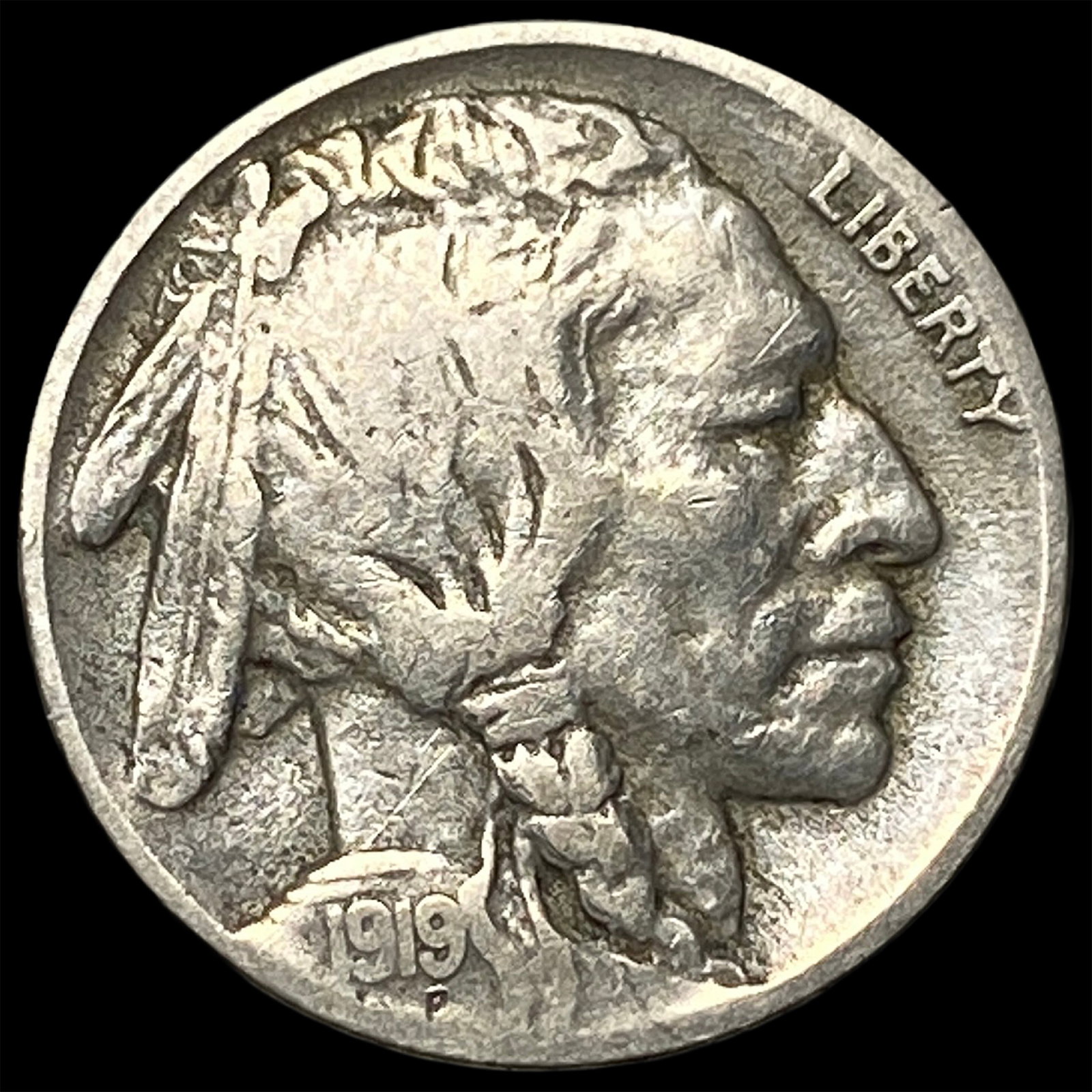 1919-D Buffalo Nickel LIGHTLY CIRCULATED: 1919-D Buffalo Nickel LIGHTLY CIRCULATED