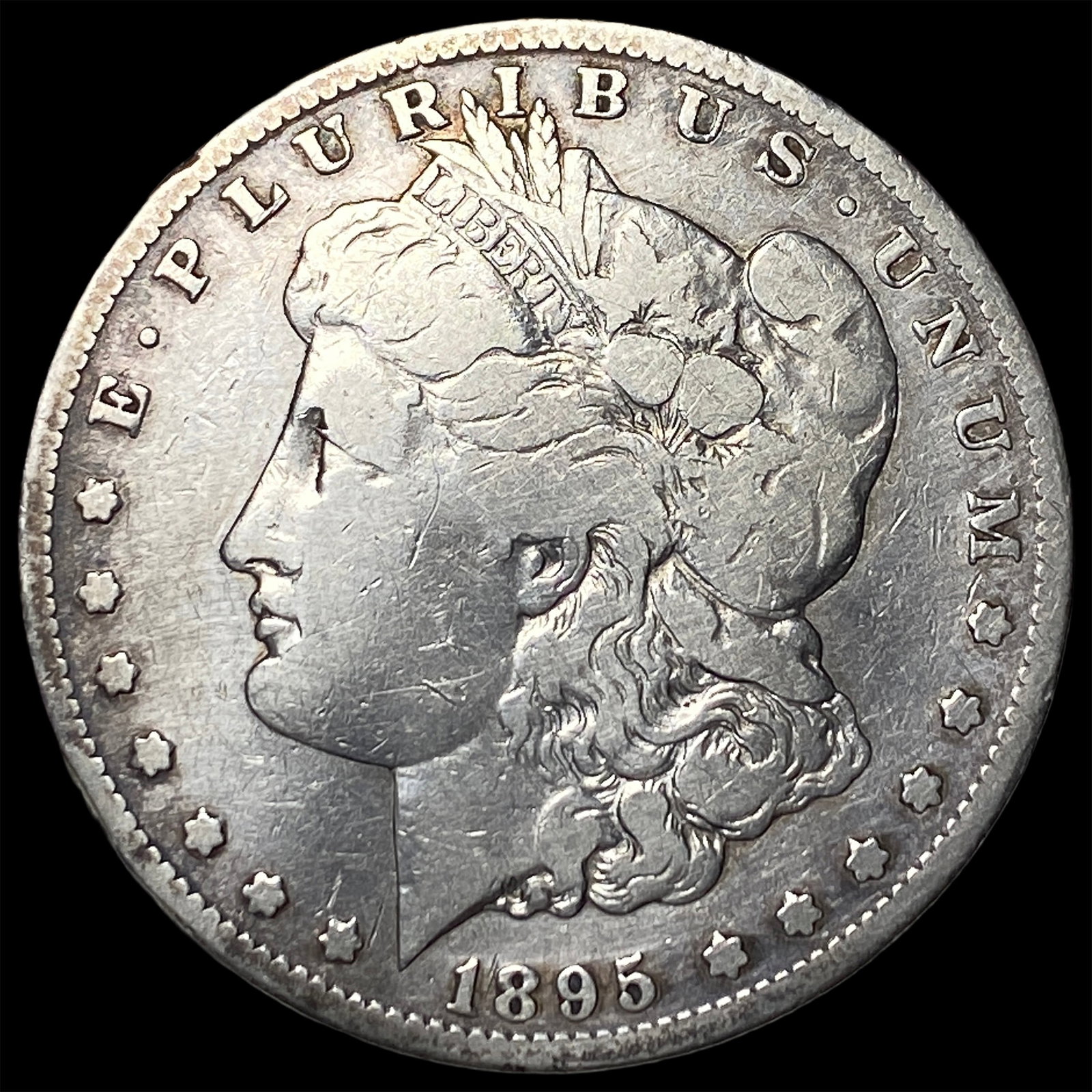 1895-S Silver Morgan Dollar NICELY CIRCULATED: 1895-S Silver Morgan Dollar NICELY CIRCULATED