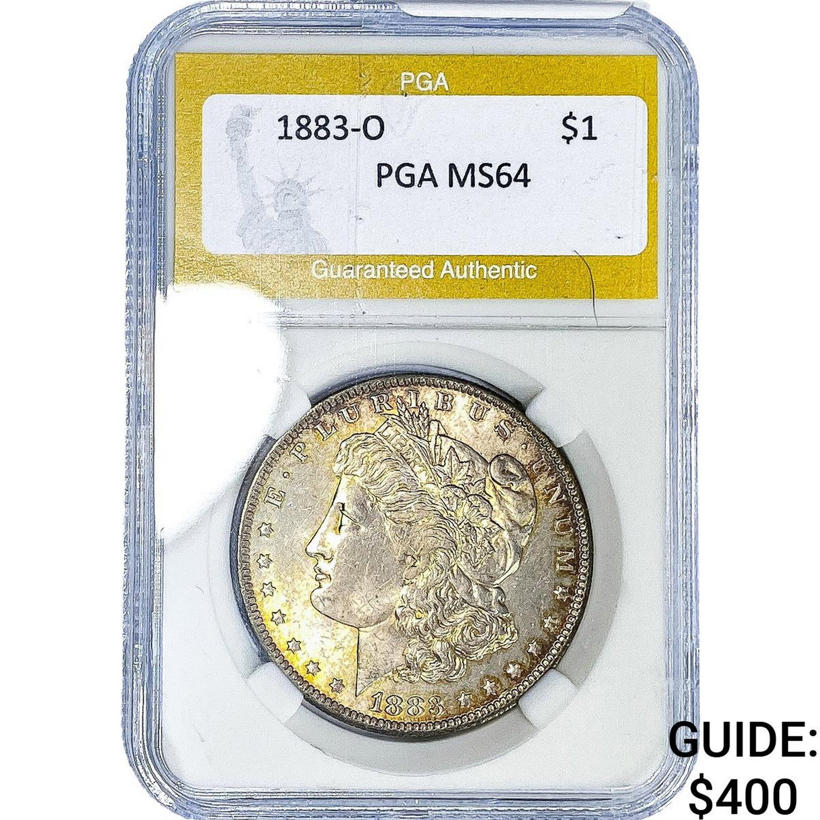 1883-O Morgan Silver Dollar PGA MS64: 1883-O Morgan Silver Dollar PGA MS64