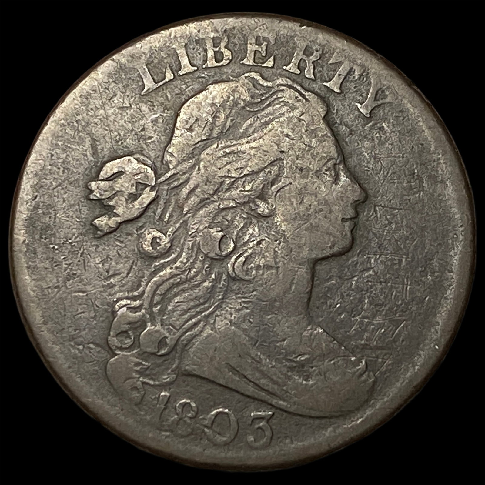 1803 Draped Bust Large Cent LIGHTLY CIRCULATED: 1803 Draped Bust Large Cent LIGHTLY CIRCULATED