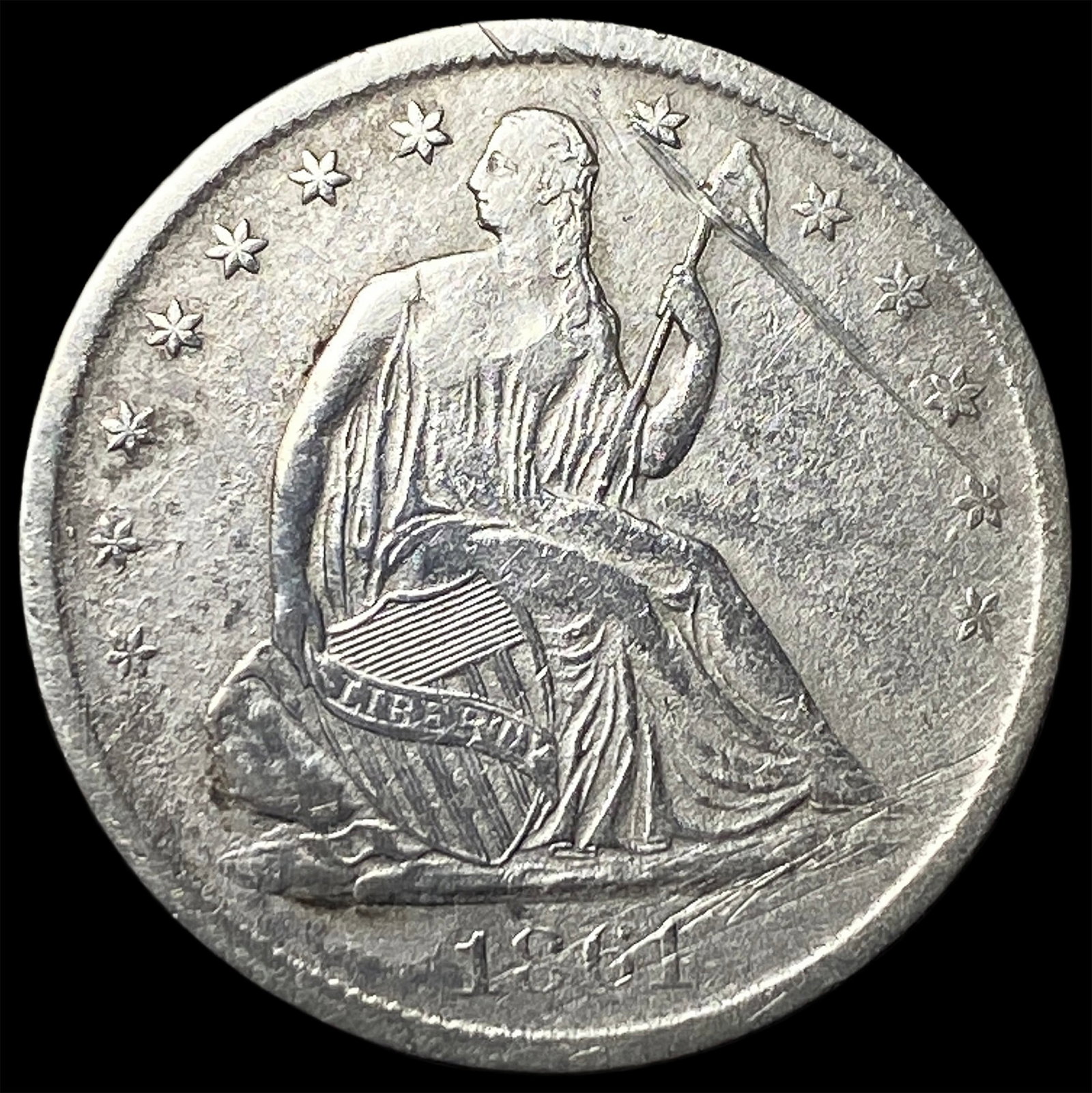 1864-S Silver Half Dollar HIGH GRADE: 1864-S Silver Half Dollar HIGH GRADE