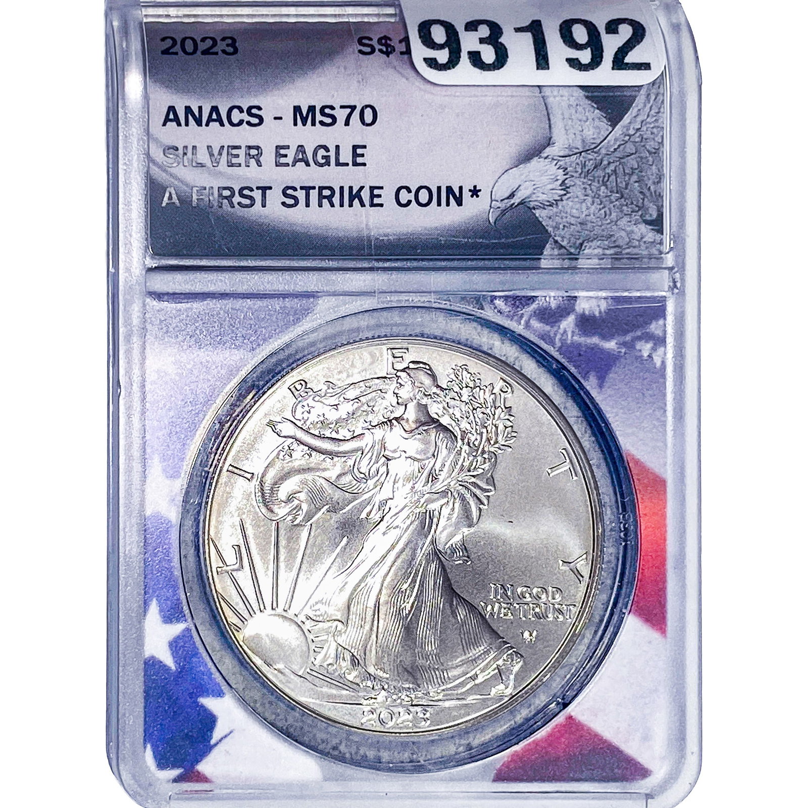 2023 Silver Eagle ANACS MS70: 2023 Silver Eagle ANACS MS70