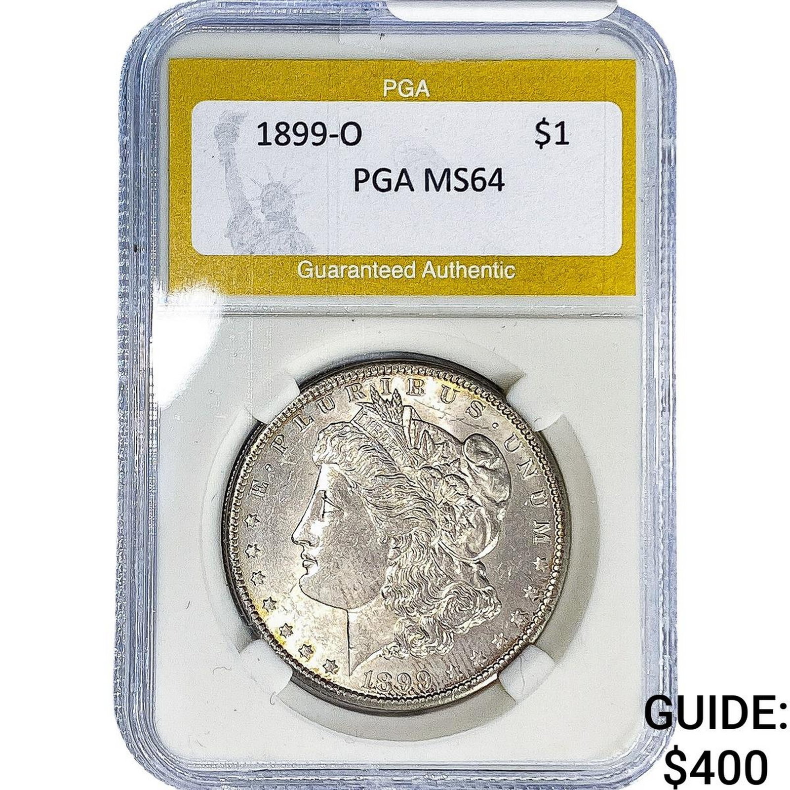 1899-O Morgan Silver Dollar PGA MS64: 1899-O Morgan Silver Dollar PGA MS64