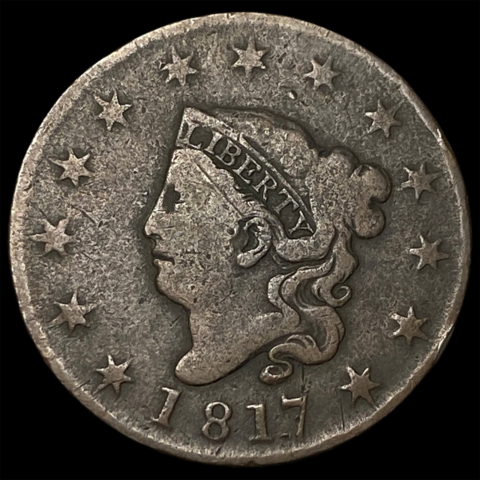 1817 Large Cent NICELY CIRCULATED (1 of 2)