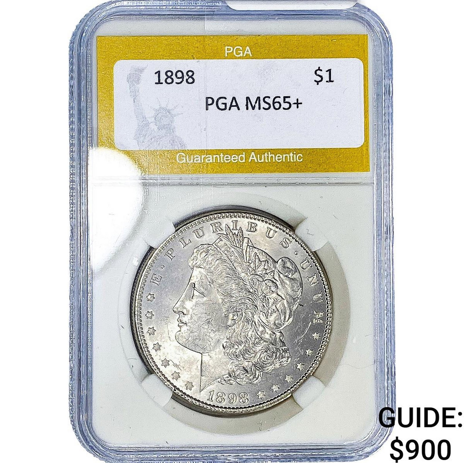 1898 Morgan Silver Dollar PGA MS65+ (1 of 2)