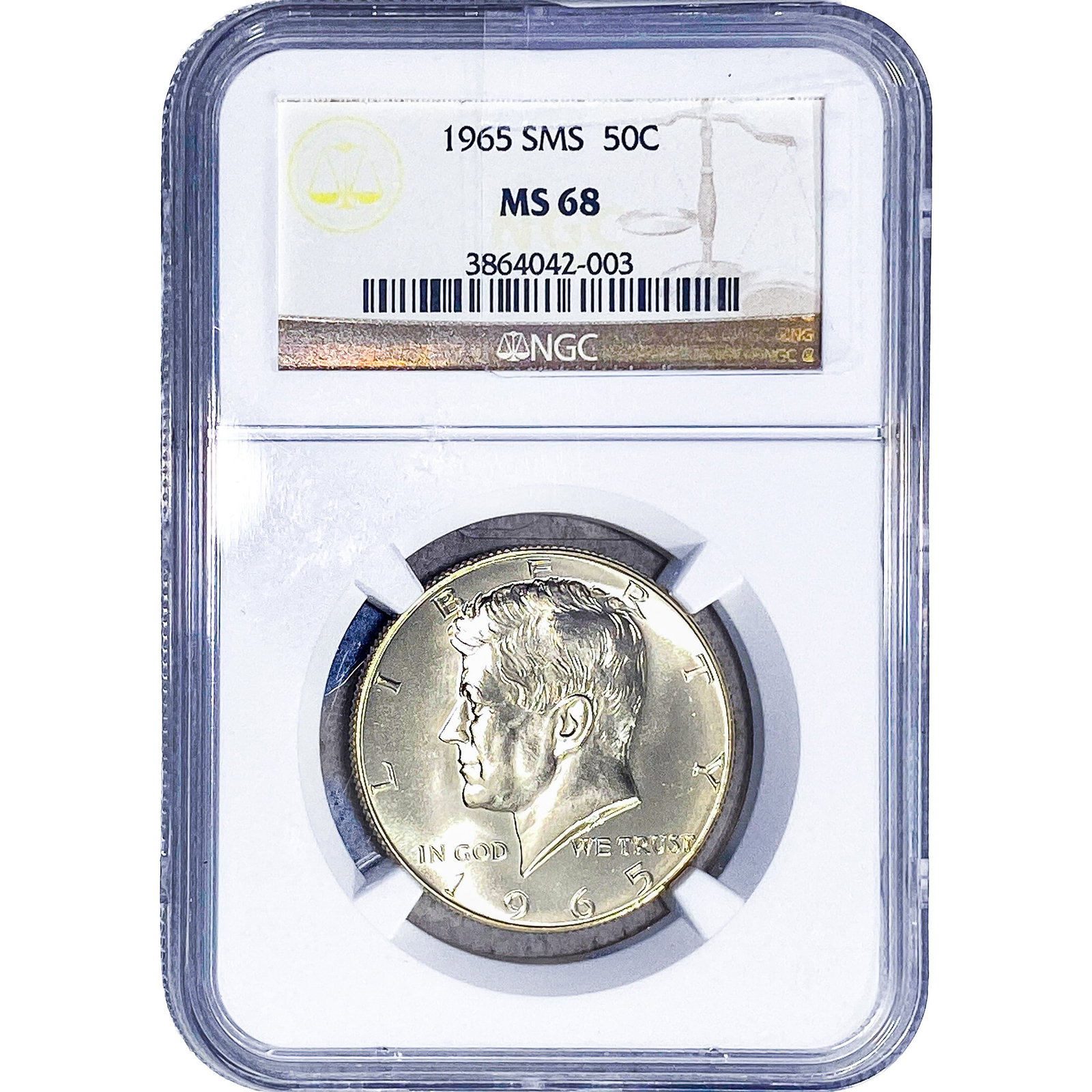 1965 Kennedy Half Dollar NGC MS68 (1 of 2)