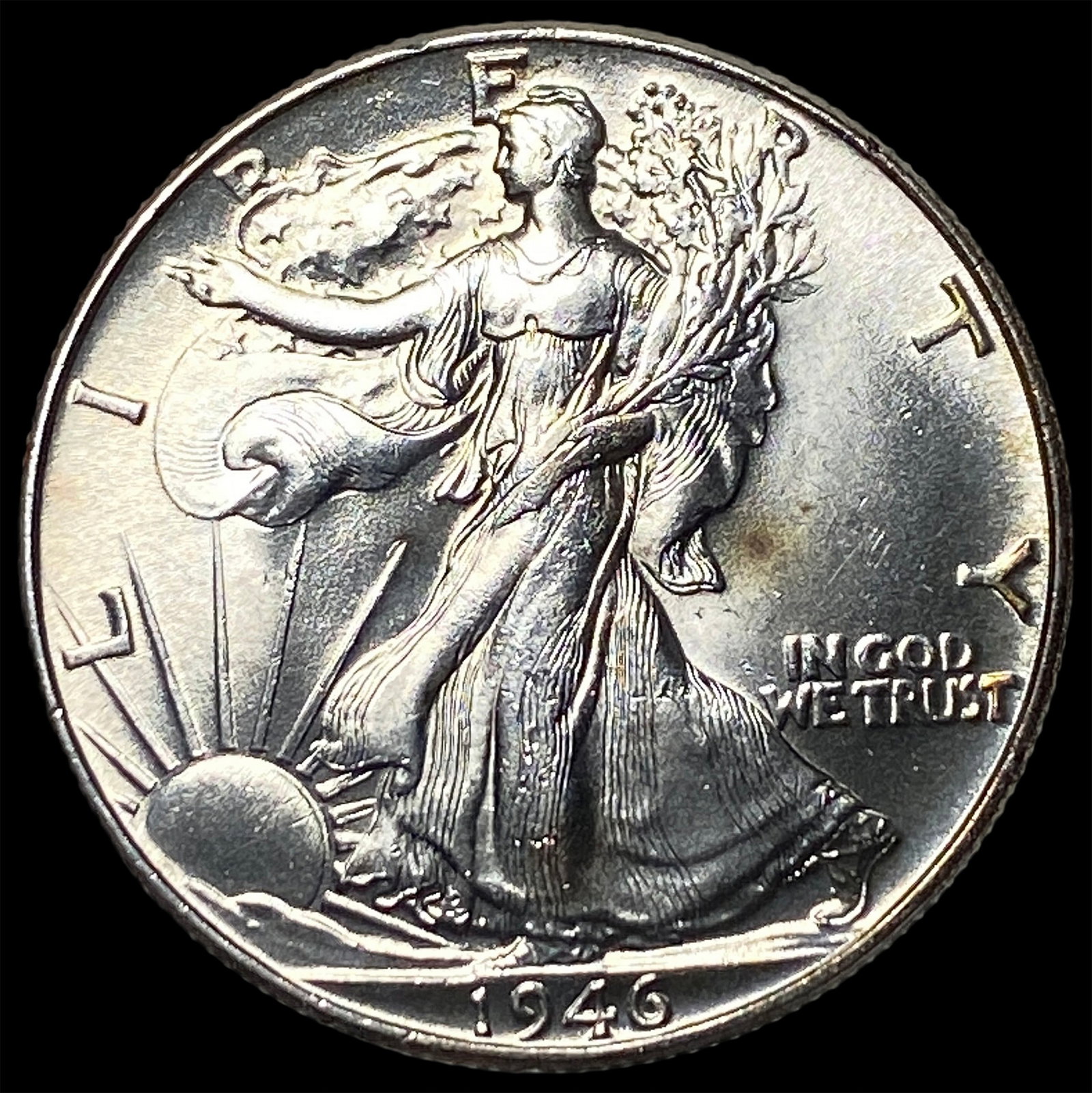 1946 Silver Half Dollar CHOICE BU (1 of 2)