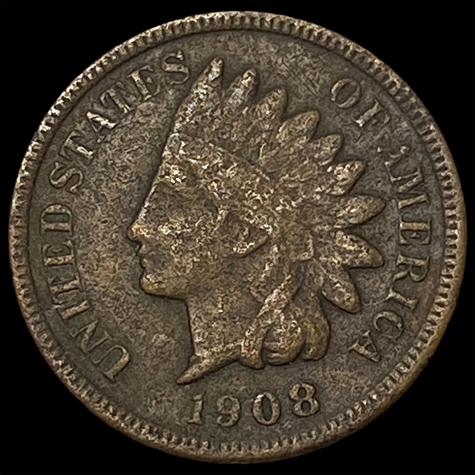 1908-S Indian Head Cent LIGHTLY CIRCULATED: 1908-S Indian Head Cent LIGHTLY CIRCULATED