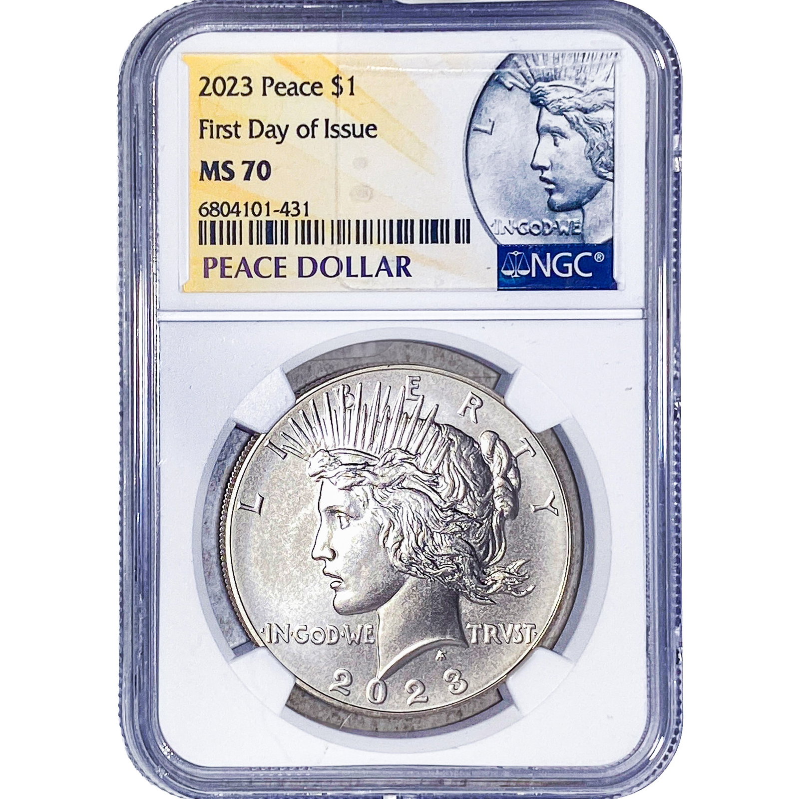 2023 Silver Peace Dollar NGC MS70: 2023 Silver Peace Dollar NGC MS70