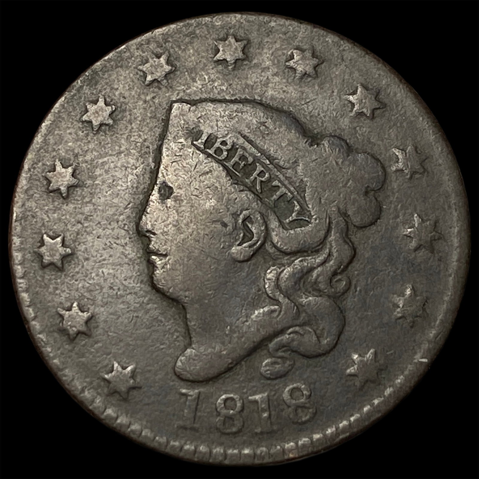 1818 Large Cent NICELY CIRCULATED (1 of 2)