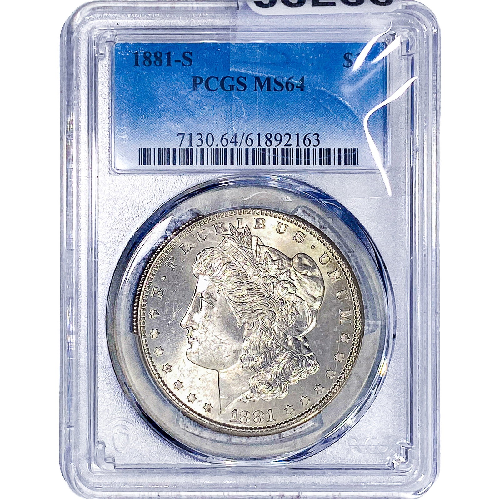 1881-S Morgan Silver Dollar PCGS MS64: 1881-S Morgan Silver Dollar PCGS MS64