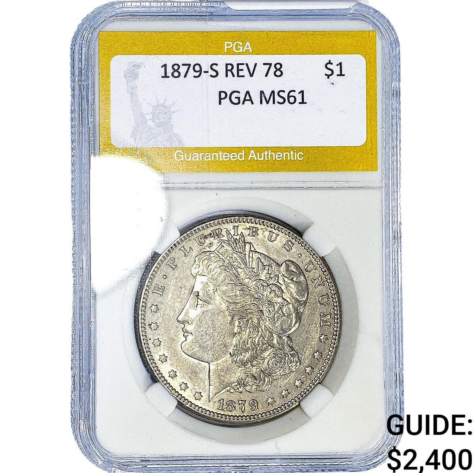 1879-S REV 78 Morgan Silver Dollar PGA MS62 (1 of 2)