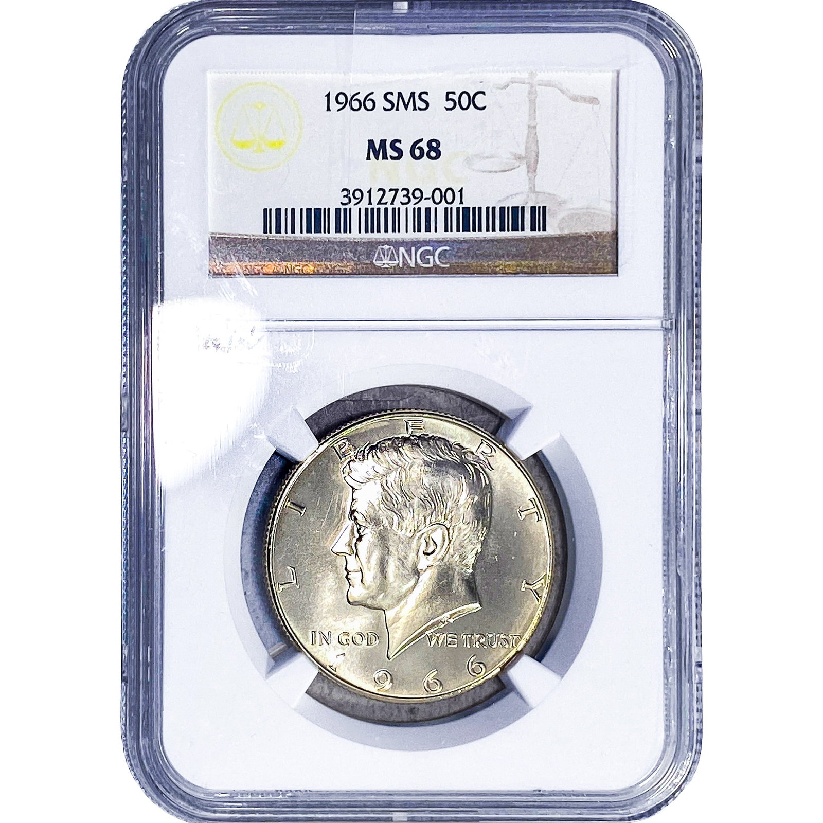 1966 Kennedy Half Dollar NGC MS68: 1966 Kennedy Half Dollar NGC MS68
