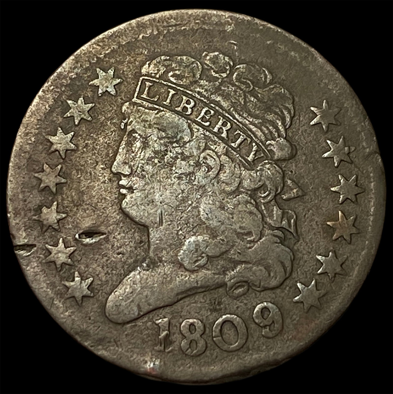 1809 Classic Head Half Cent NICELY CIRCULATED (1 of 2)