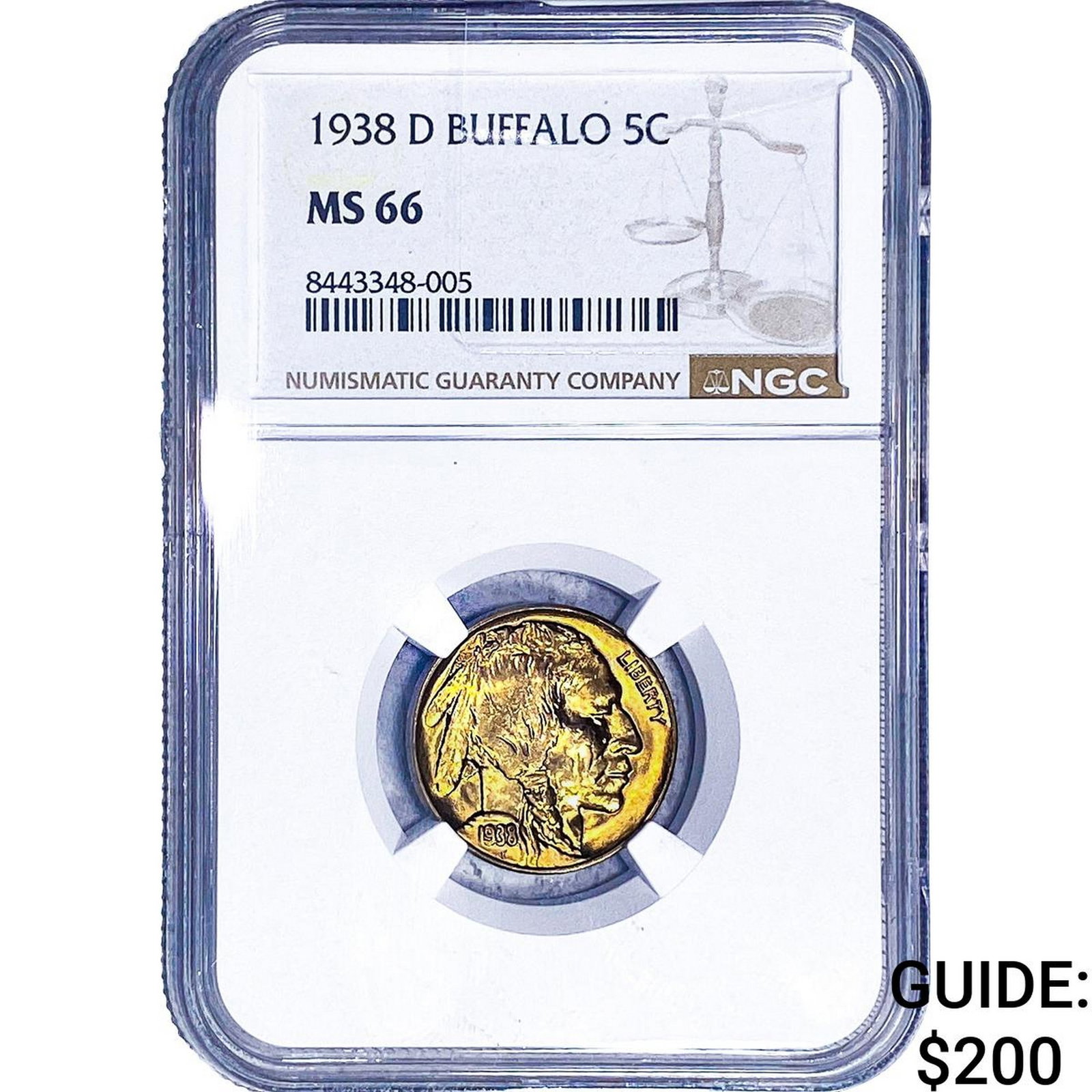 1938-D Buffalo Nickel NGC MS66 (1 of 2)