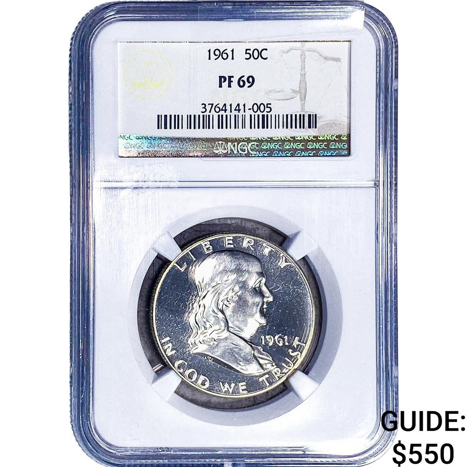1961 Franklin Half Dollar NGC PF69 (1 of 2)