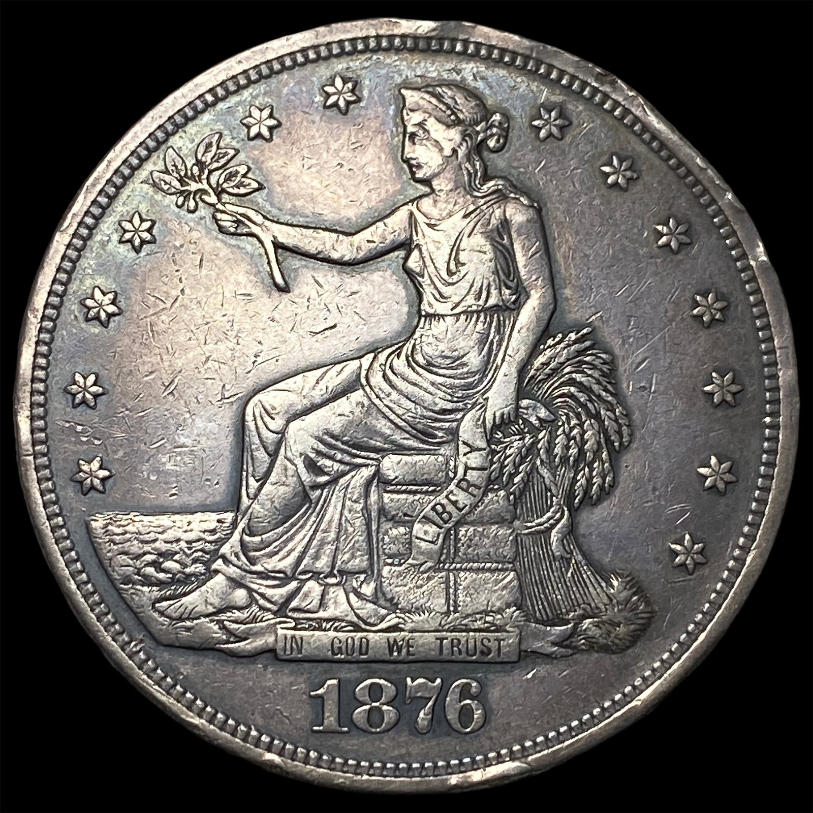 1876 Silver Trade Dollar LIGHTLY CIRCULATED: 1876 Silver Trade Dollar LIGHTLY CIRCULATED