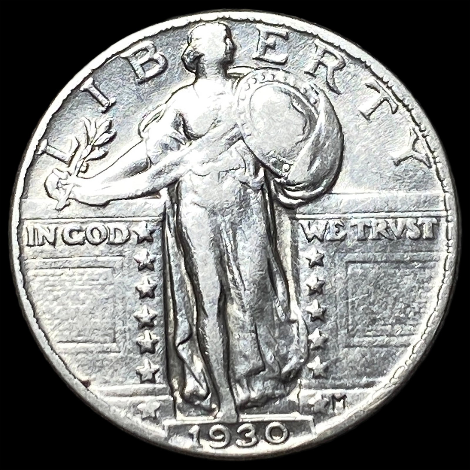 1930 Standing Liberty Quarter CLOSELY UNCIRCULATED: 1930 Standing Liberty Quarter CLOSELY UNCIRCULATED